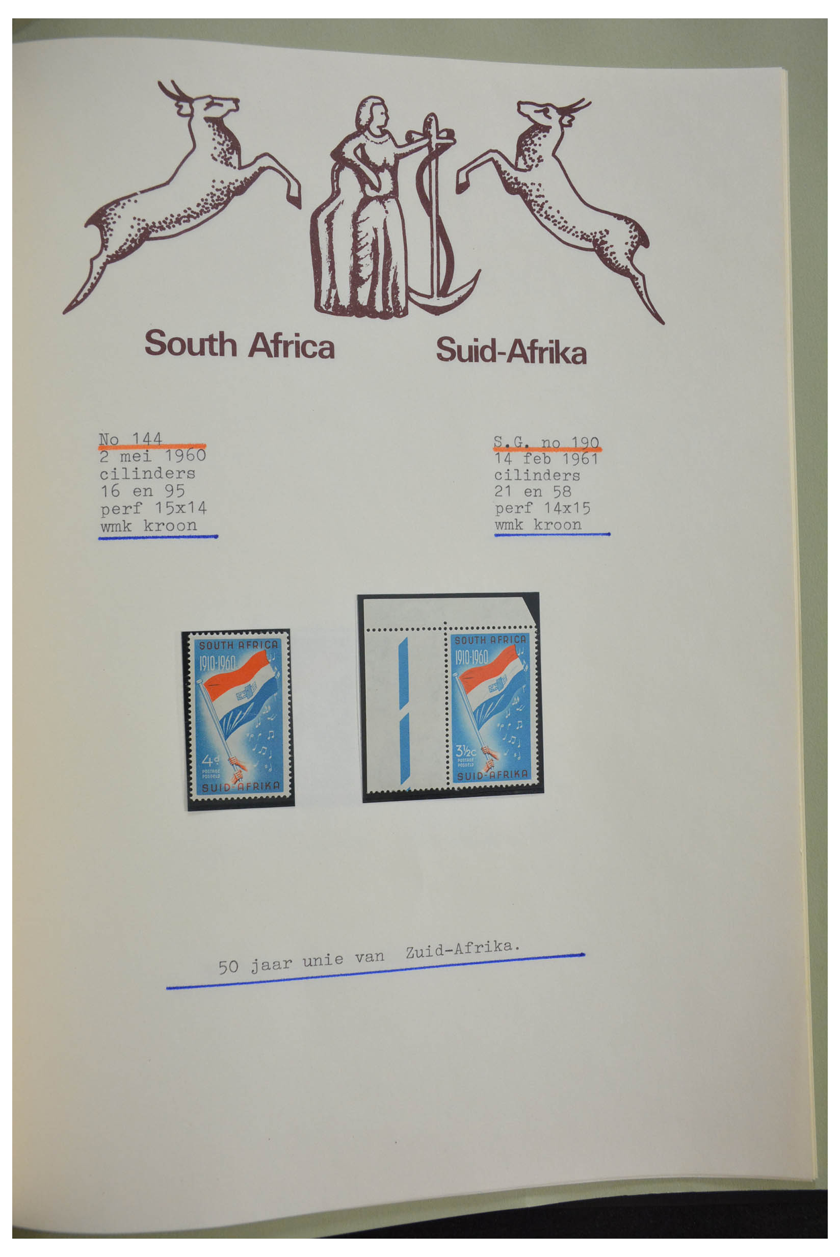 28303 292 - 28303 Zuid Afrika 1910-2003.