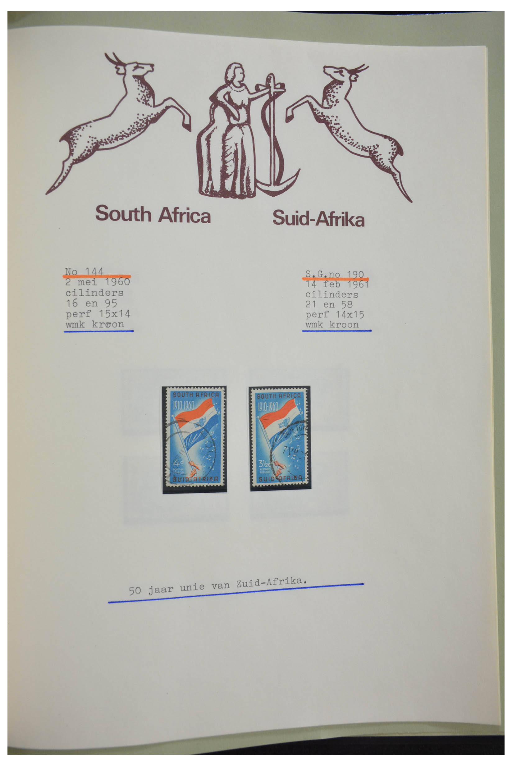 28303 293 - 28303 Zuid Afrika 1910-2003.