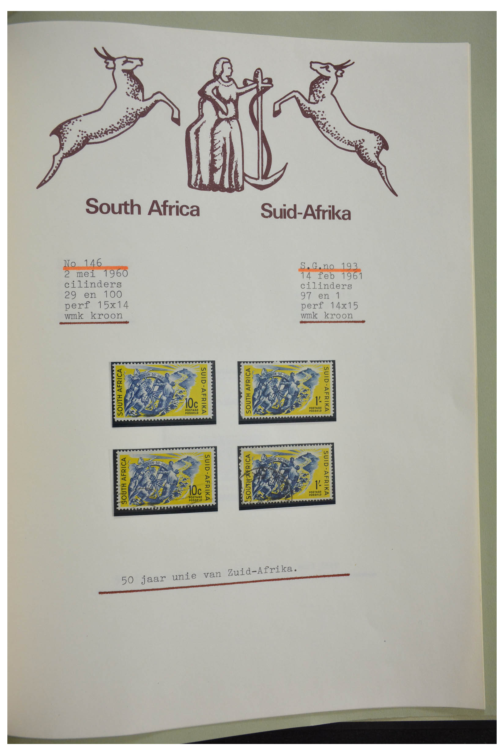 28303 294 - 28303 Zuid Afrika 1910-2003.