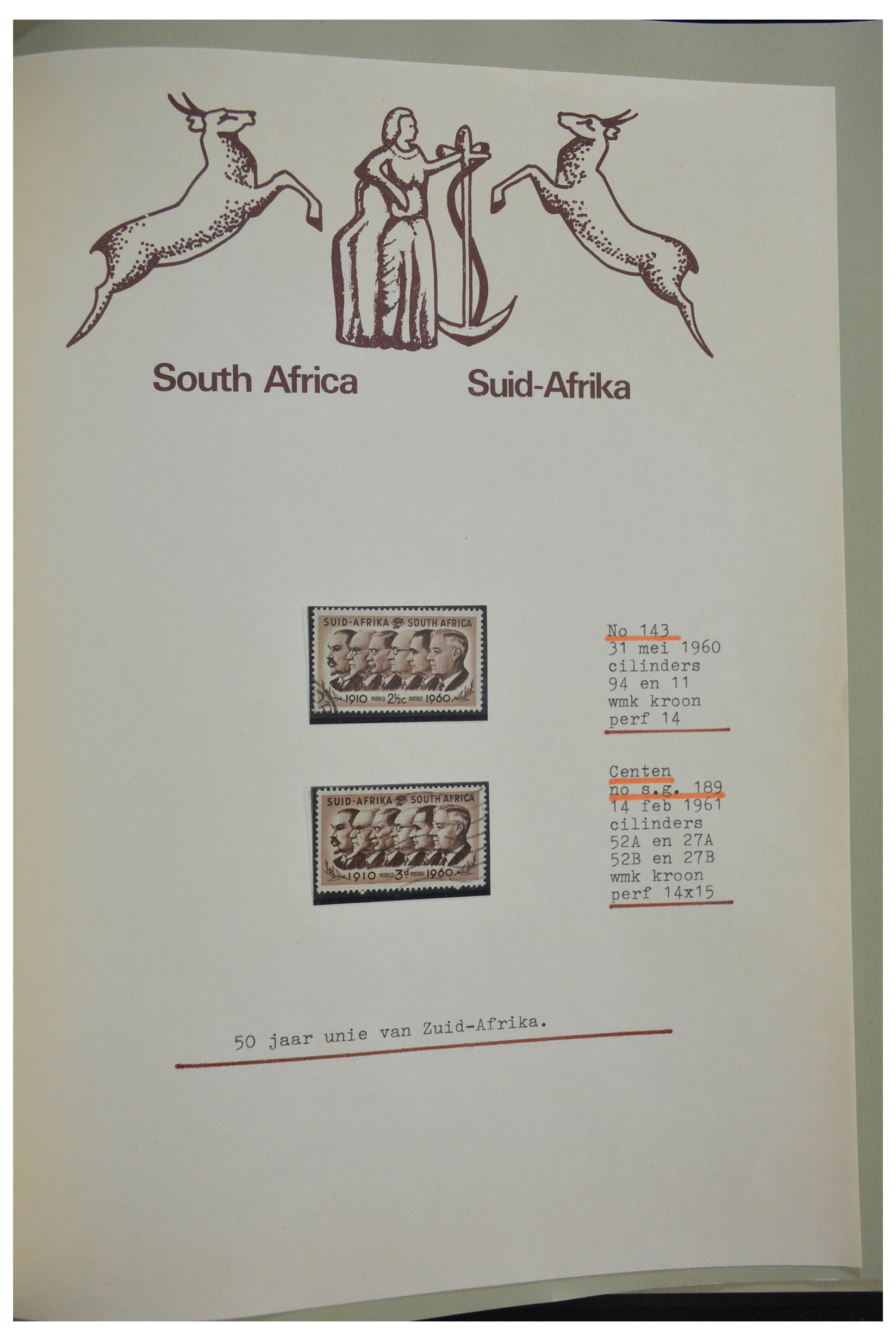 28303 296 - 28303 Zuid Afrika 1910-2003.