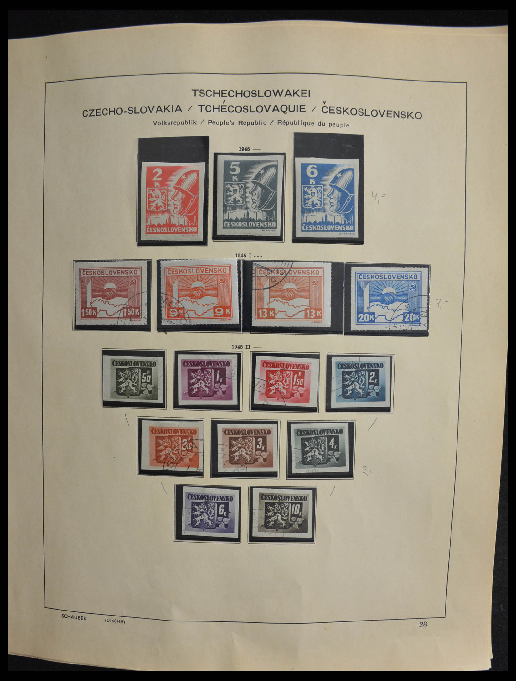 28305 055 - 28305 Tsjechoslowakije 1918-1992.
