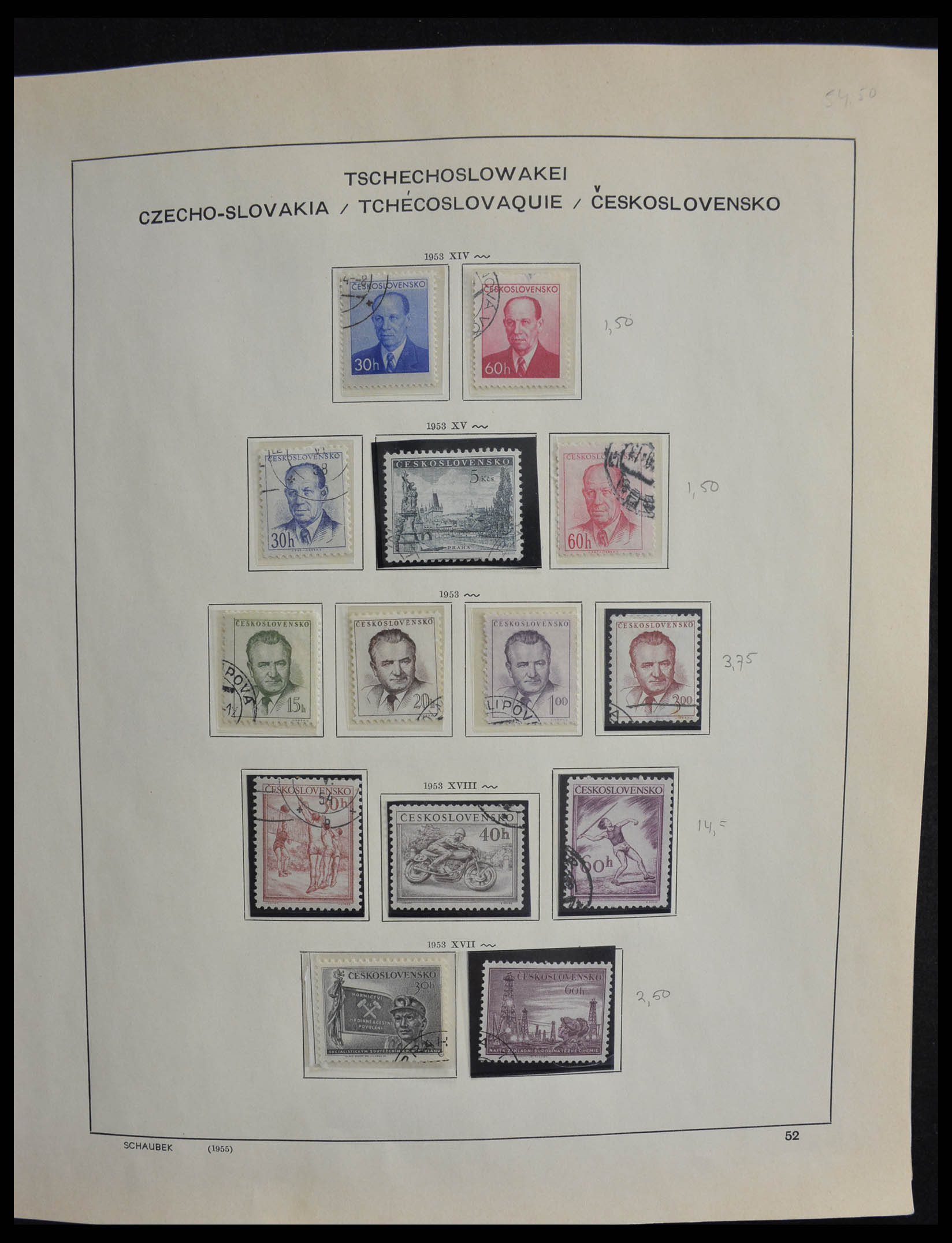 28305 083 - 28305 Tsjechoslowakije 1918-1992.