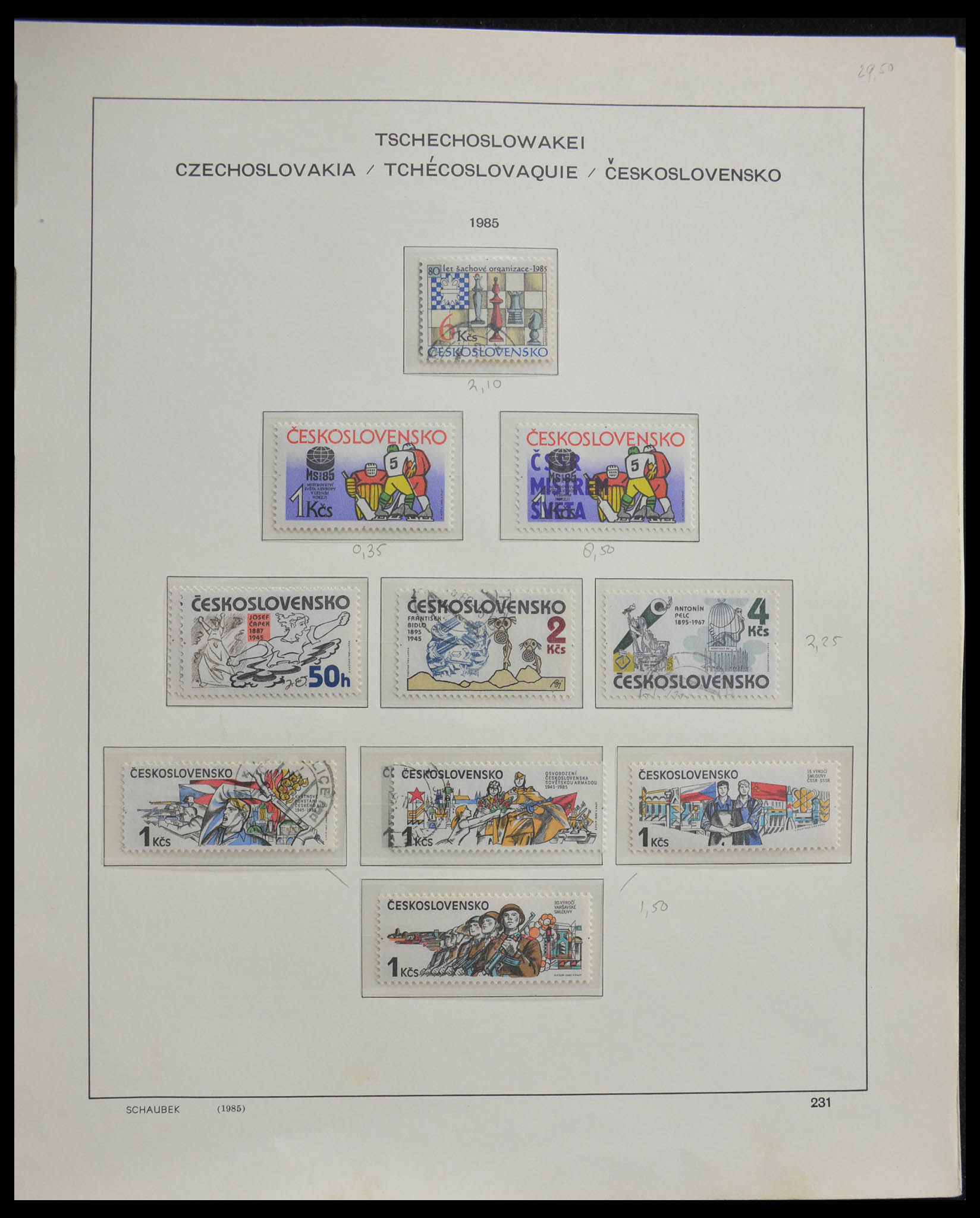 28305 303 - 28305 Tsjechoslowakije 1918-1992.