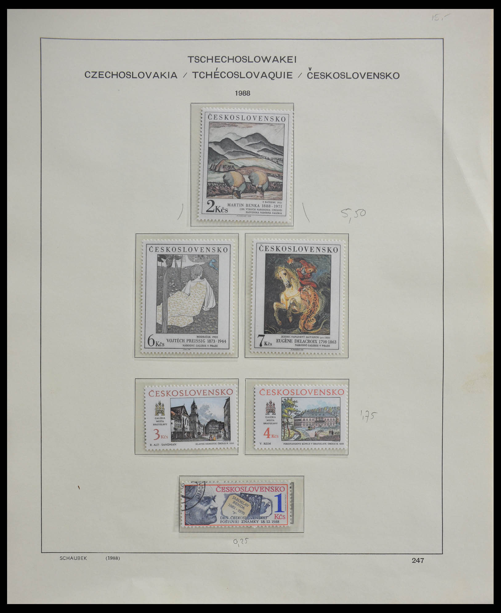 28305 322 - 28305 Tsjechoslowakije 1918-1992.