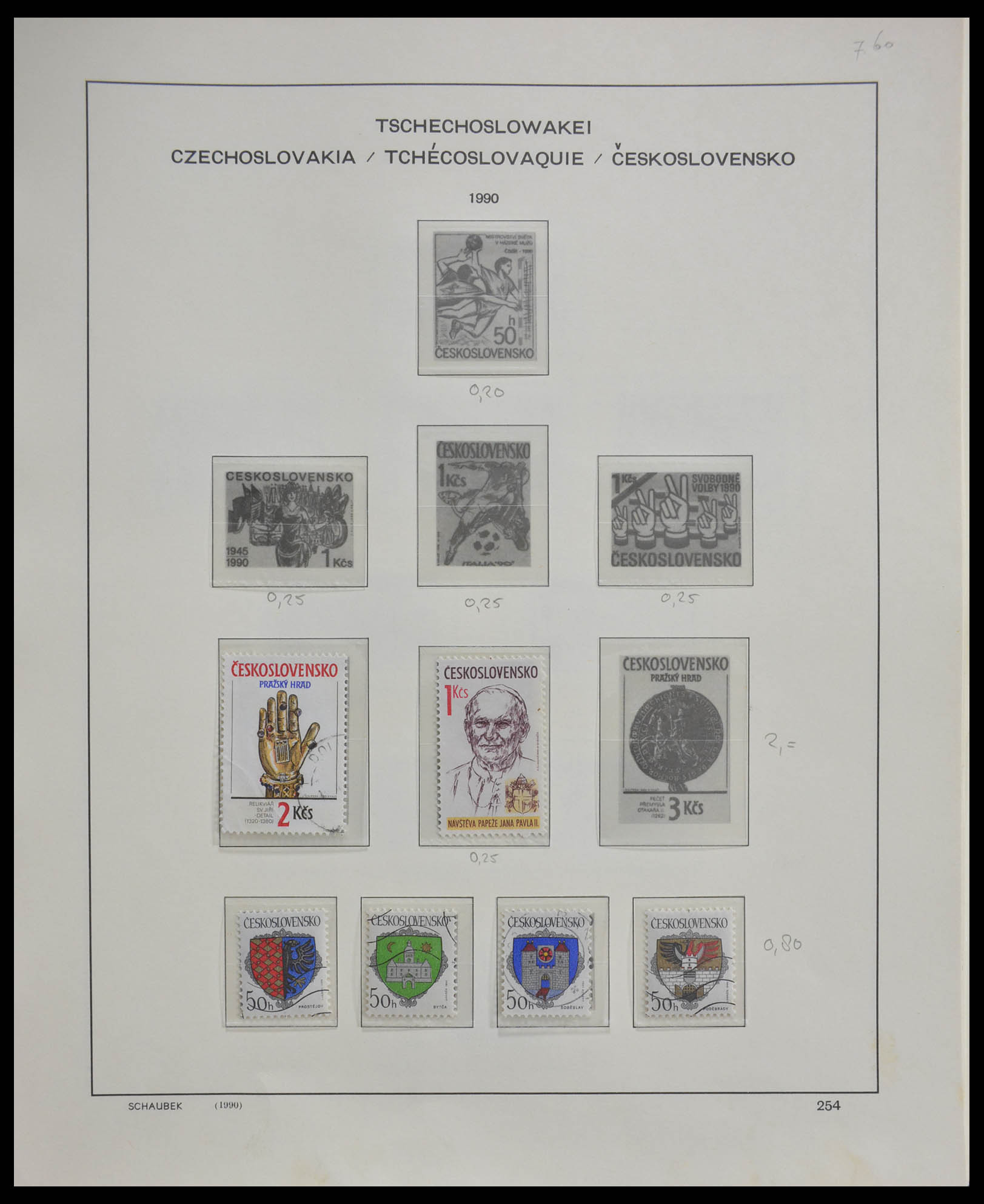 28305 334 - 28305 Tsjechoslowakije 1918-1992.
