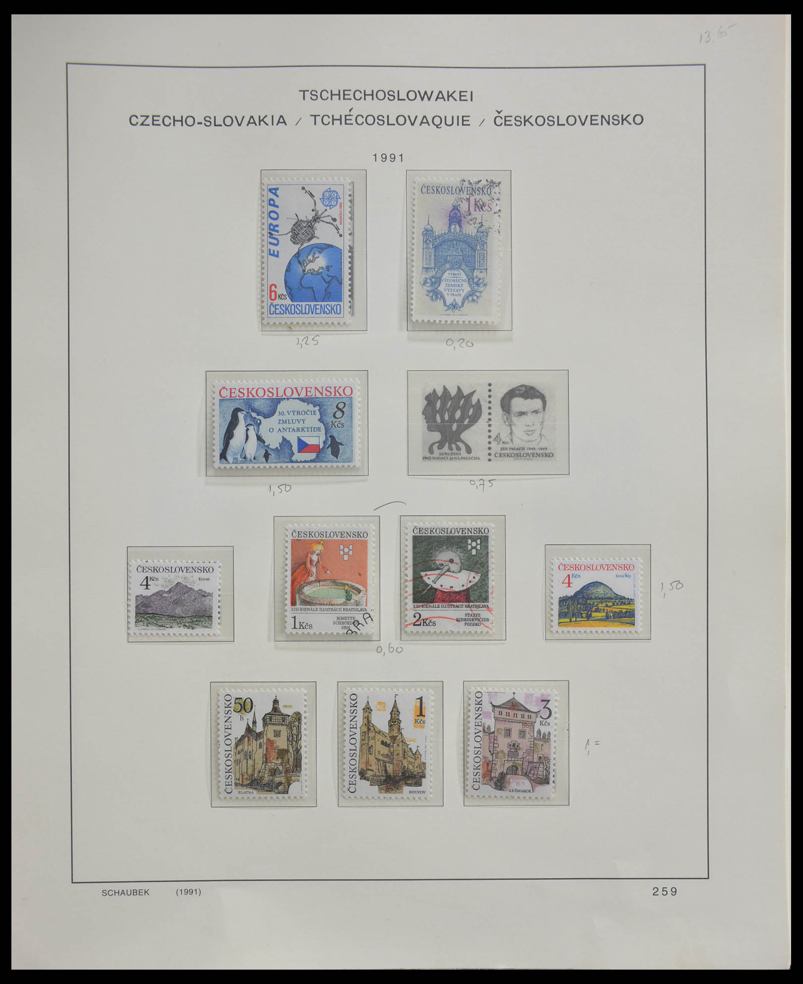 28305 339 - 28305 Tsjechoslowakije 1918-1992.