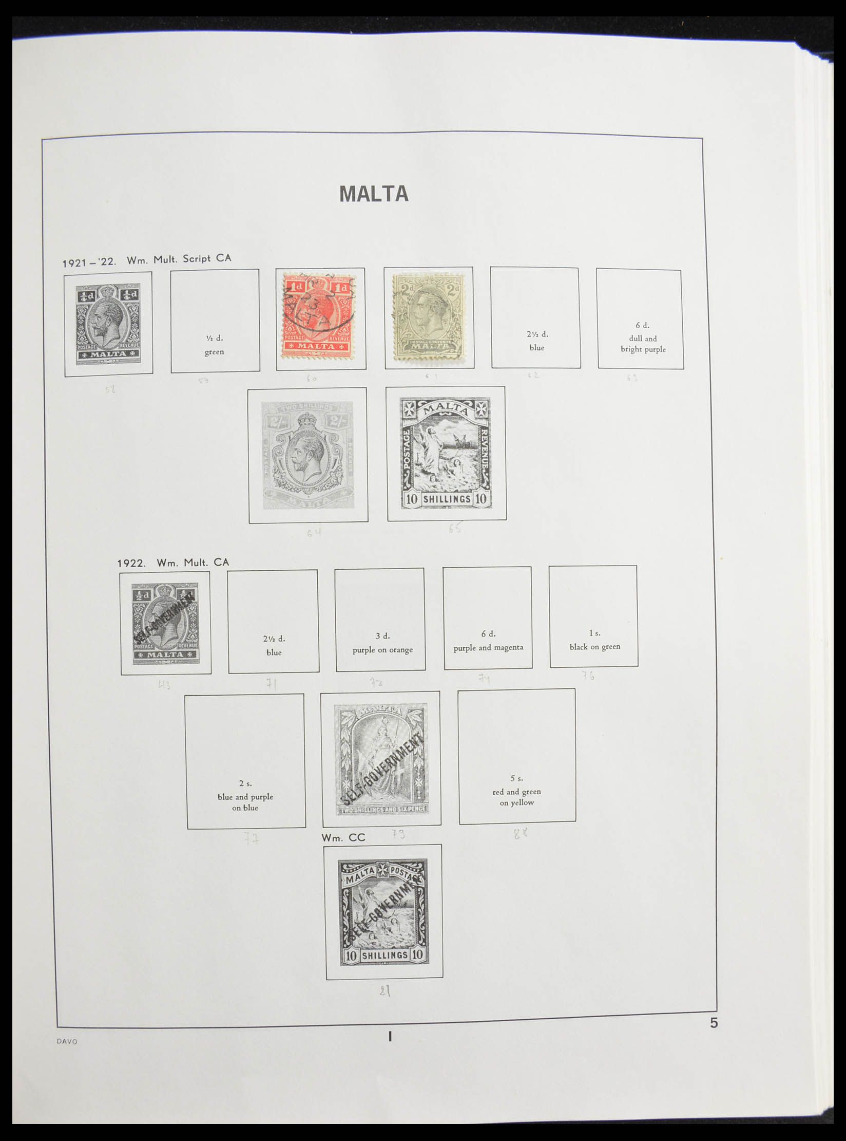 28321 005 - 28321 Malta 1882-1989.