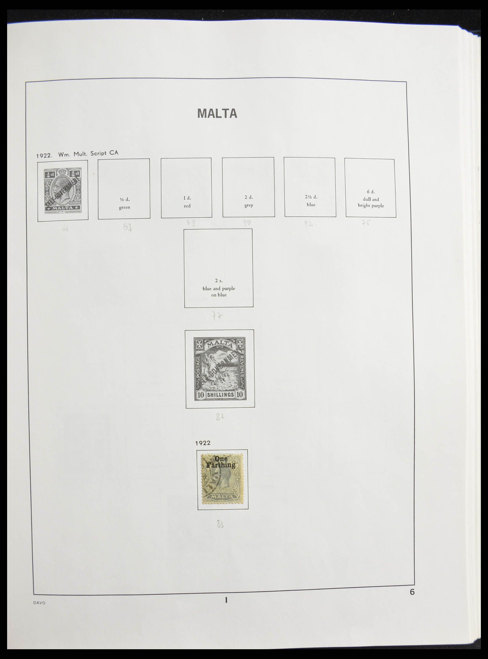 28321 006 - 28321 Malta 1882-1989.