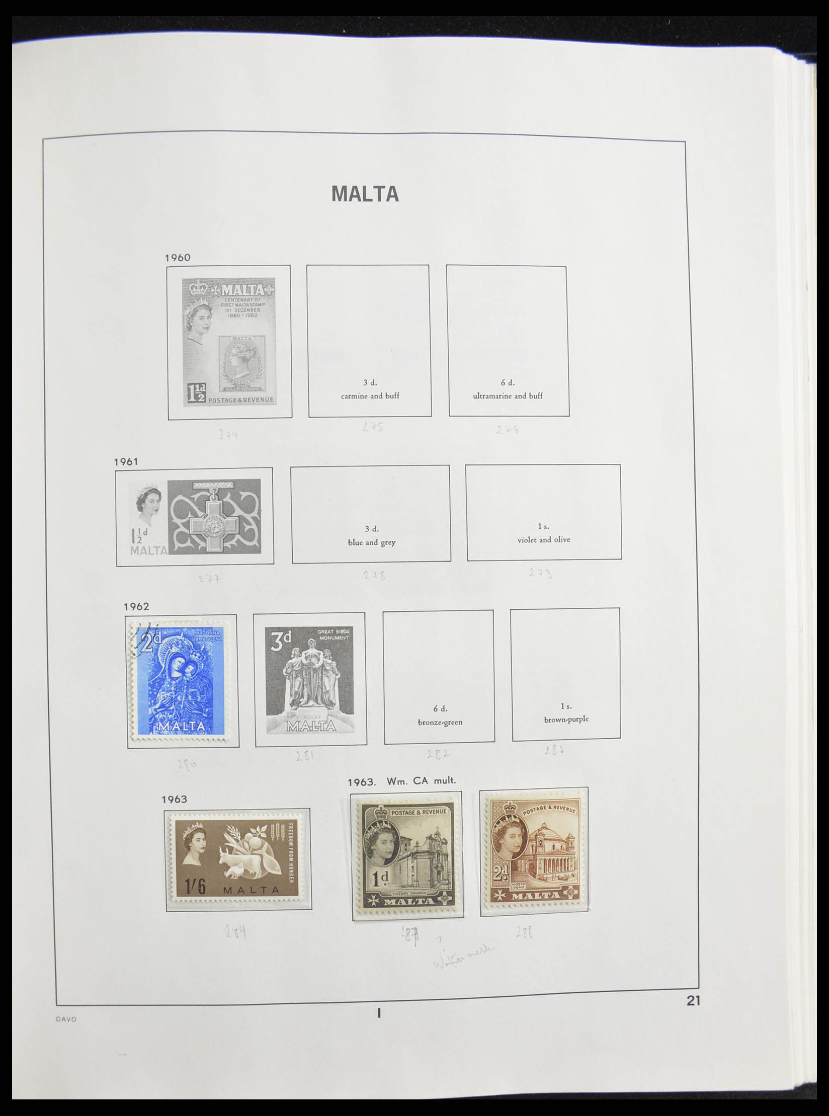 28321 021 - 28321 Malta 1882-1989.