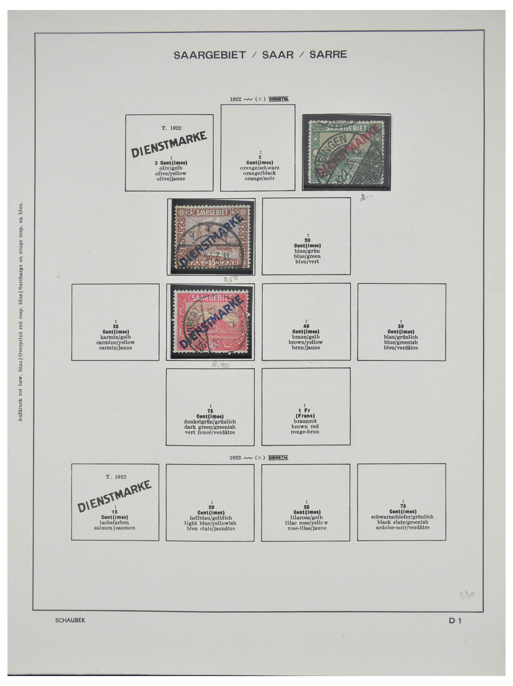 28322 031 - 28322 German territories 1920-1945.