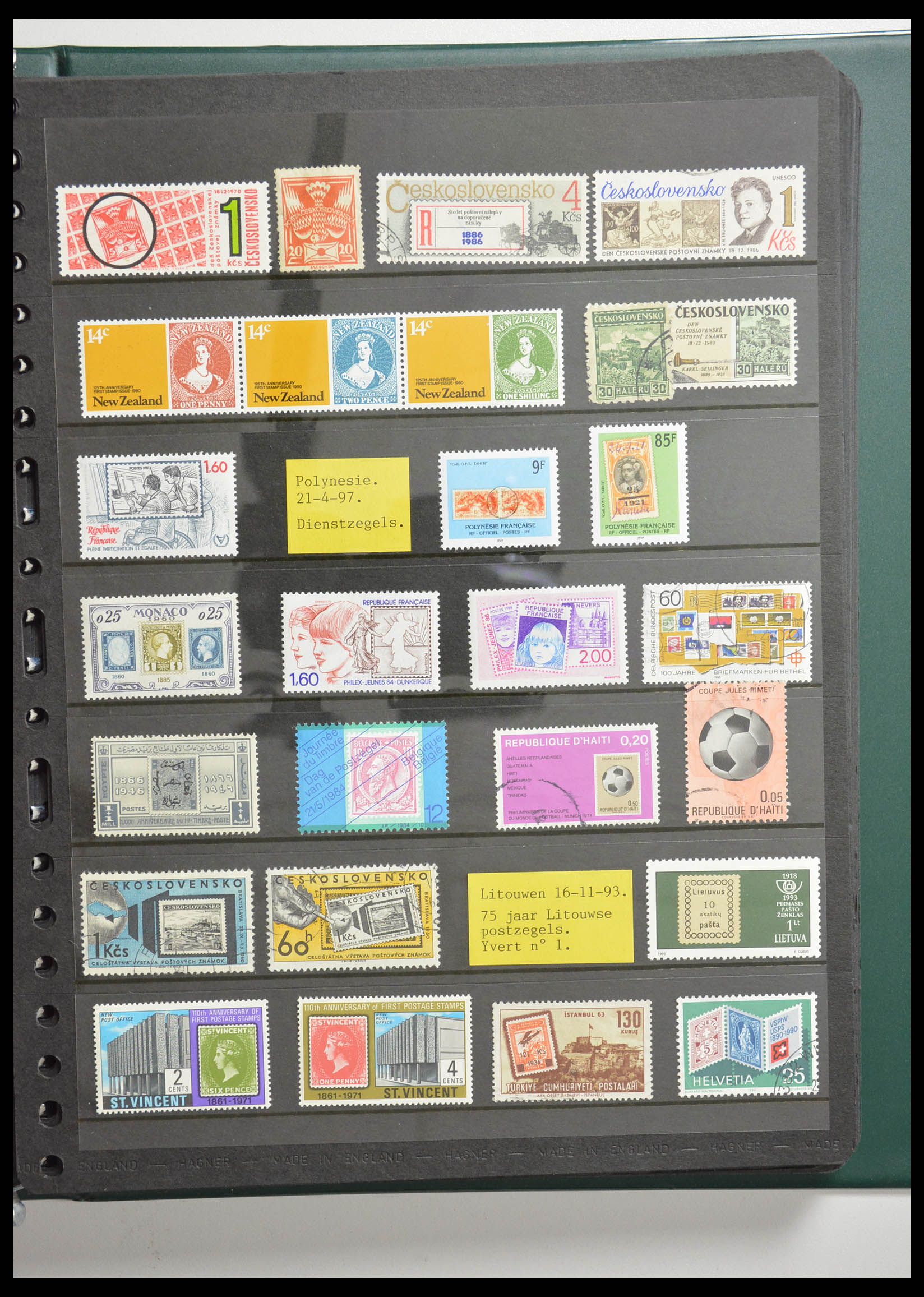 28337 007 - 28337 Stamp on stamp 1840-2001.