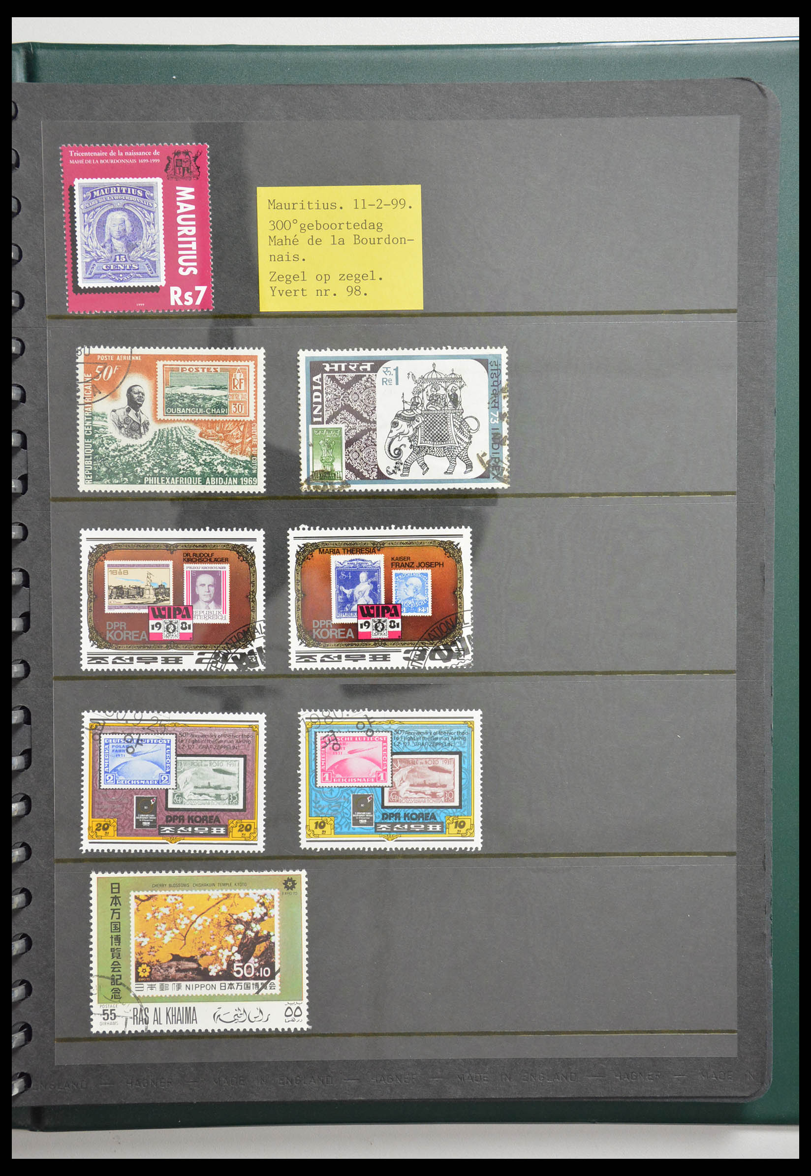 28337 030 - 28337 Stamp on stamp 1840-2001.