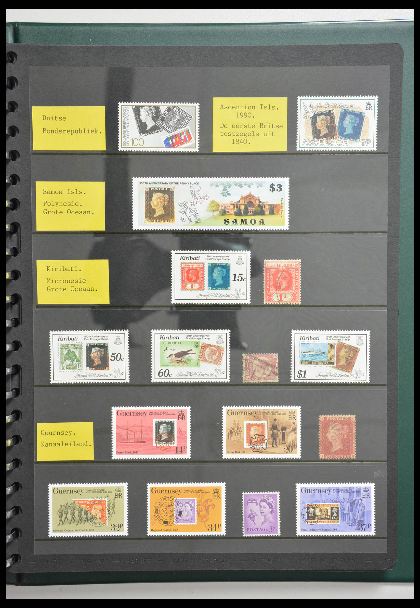 28337 033 - 28337 Stamp on stamp 1840-2001.