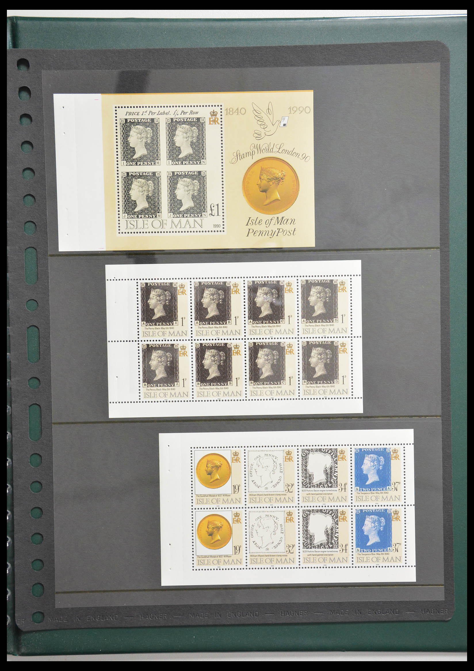 28337 045 - 28337 Stamp on stamp 1840-2001.