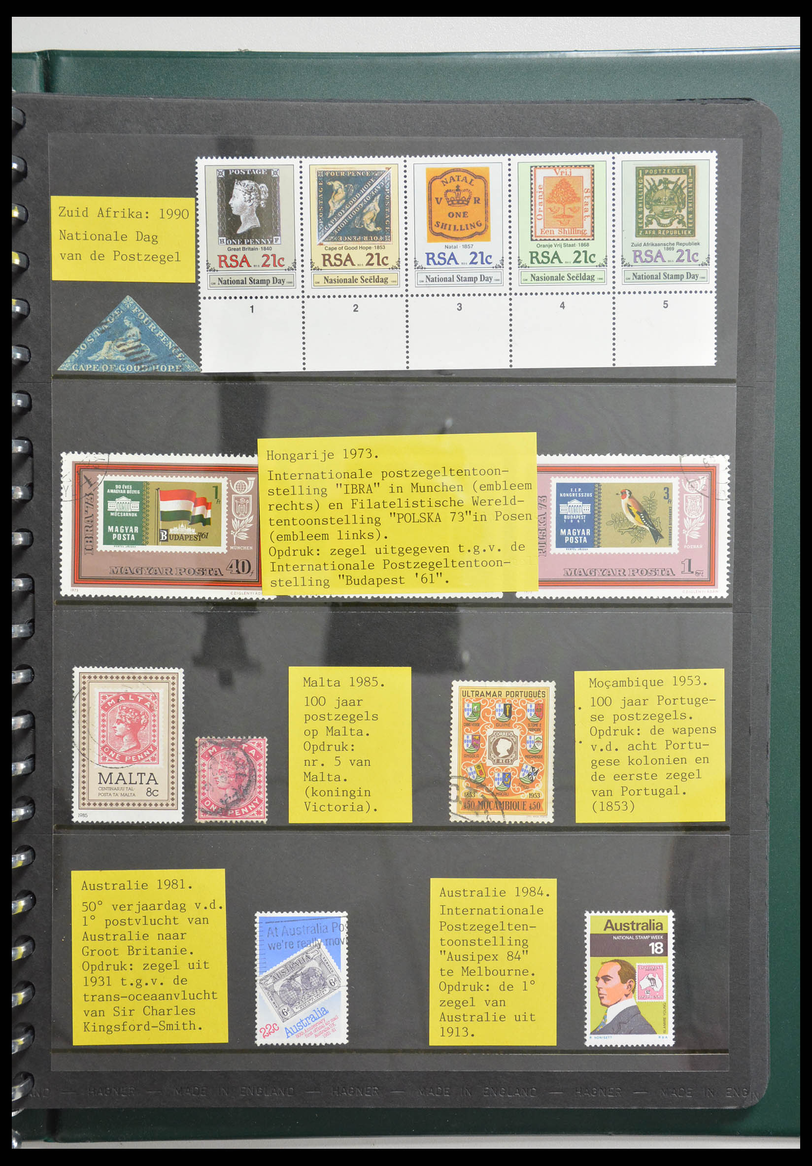 28337 123 - 28337 Stamp on stamp 1840-2001.