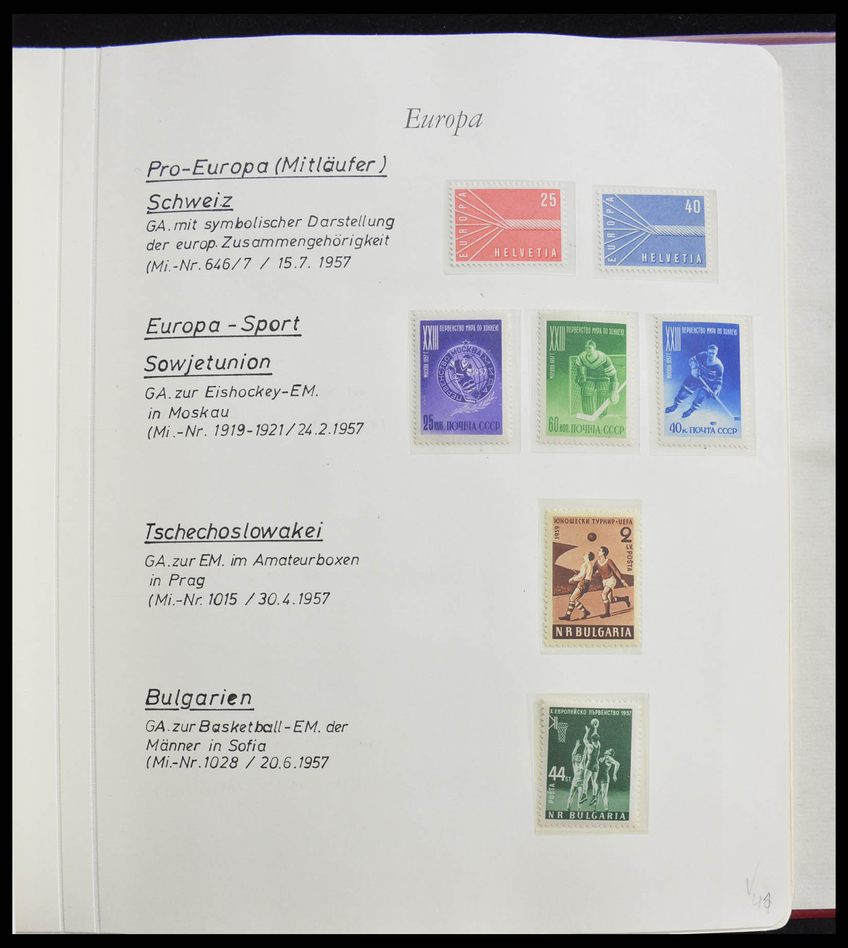 28356 0005 - 28356 Europa Cept ultra specialised collection 1942-1984.