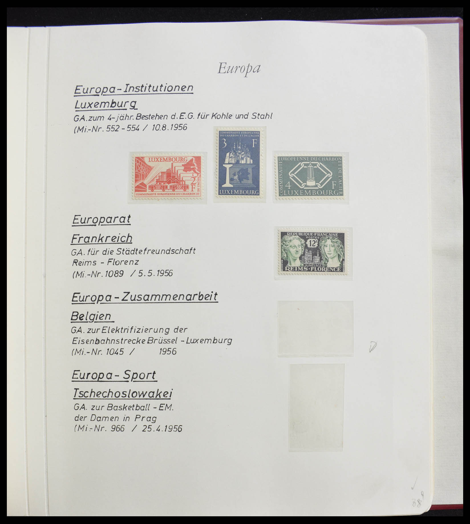 28356 0008 - 28356 Europa Cept ultra specialised collection 1942-1984.