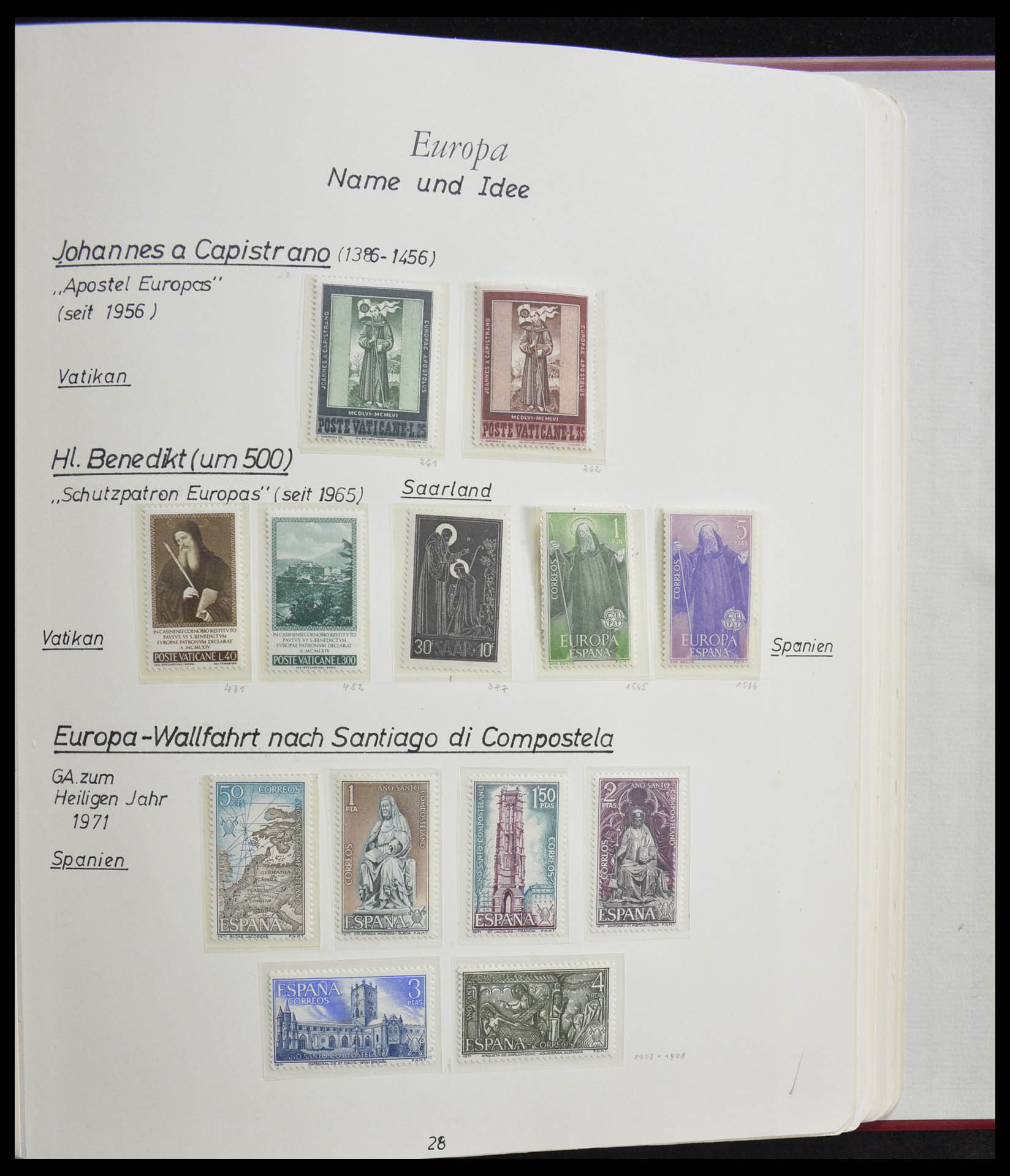 28356 0023 - 28356 Europa Cept ultra specialised collection 1942-1984.