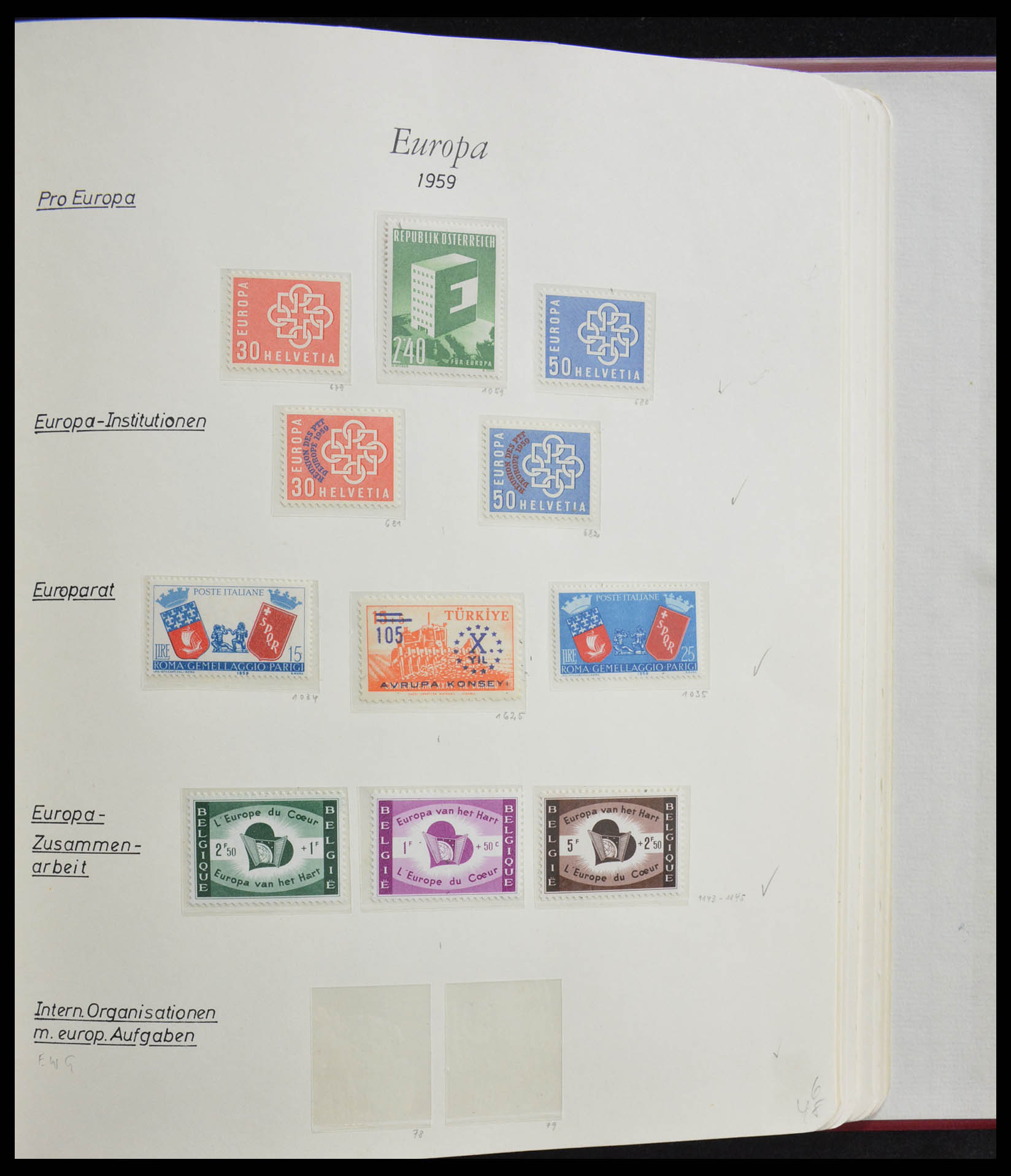 28356 0027 - 28356 Europa Cept ultra specialised collection 1942-1984.