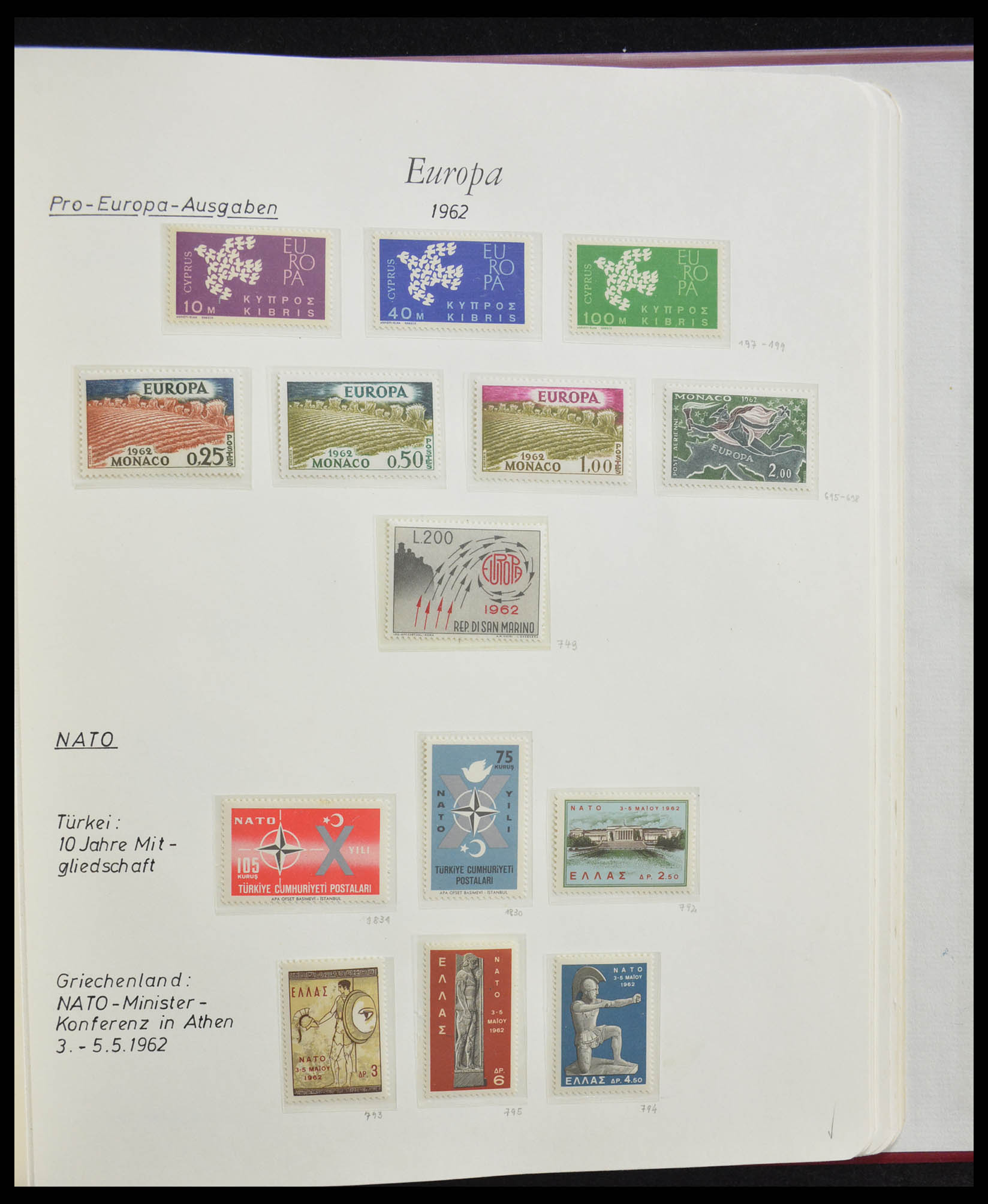 28356 0037 - 28356 Europa Cept ultra specialised collection 1942-1984.
