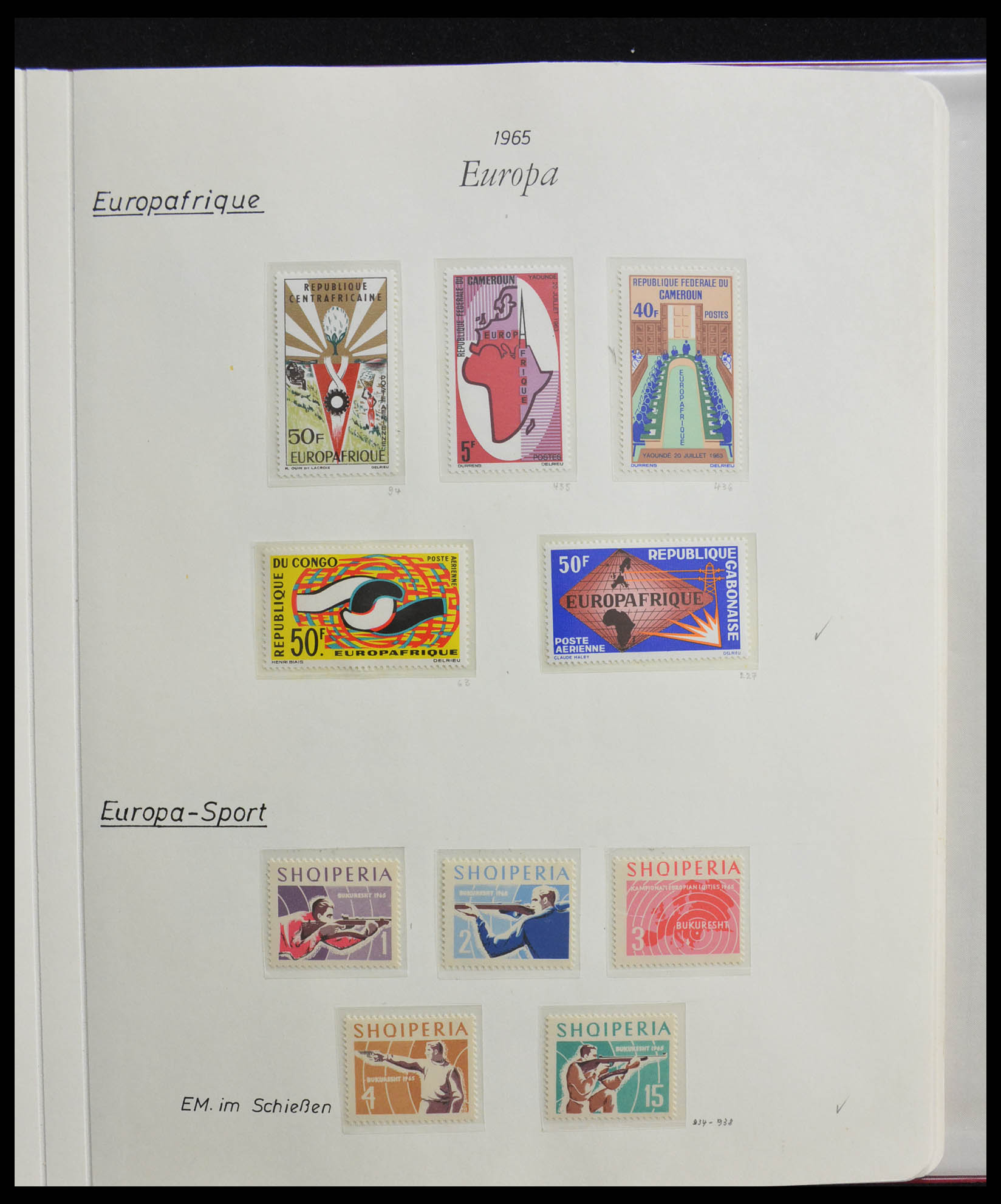 28356 0060 - 28356 Europa Cept ultra specialised collection 1942-1984.