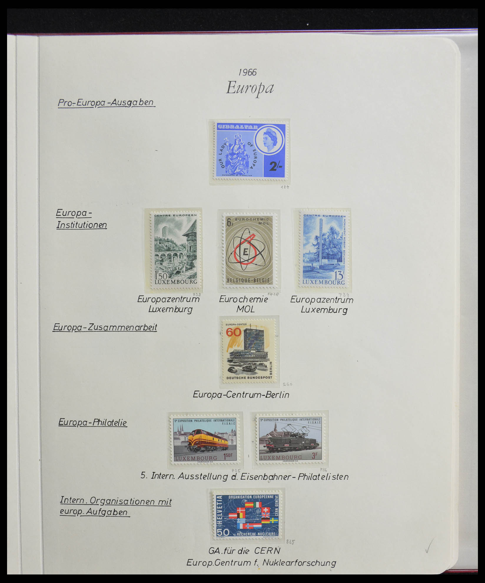 28356 0063 - 28356 Europa Cept ultra specialised collection 1942-1984.