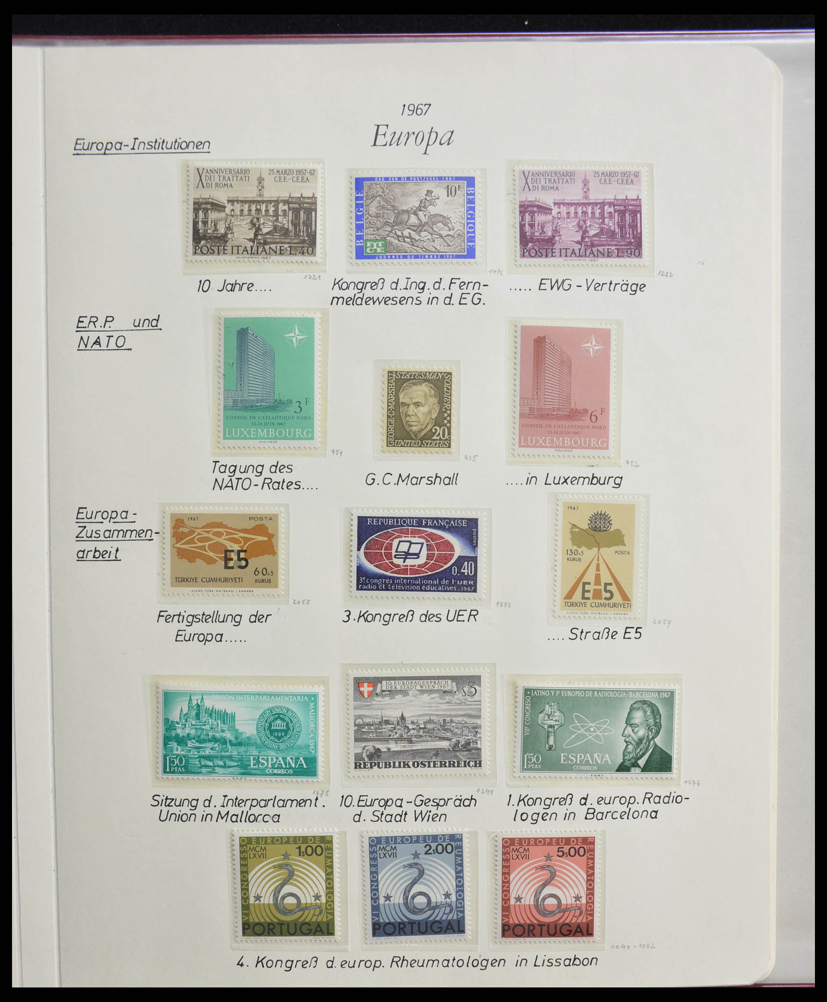 28356 0071 - 28356 Europa Cept ultra specialised collection 1942-1984.