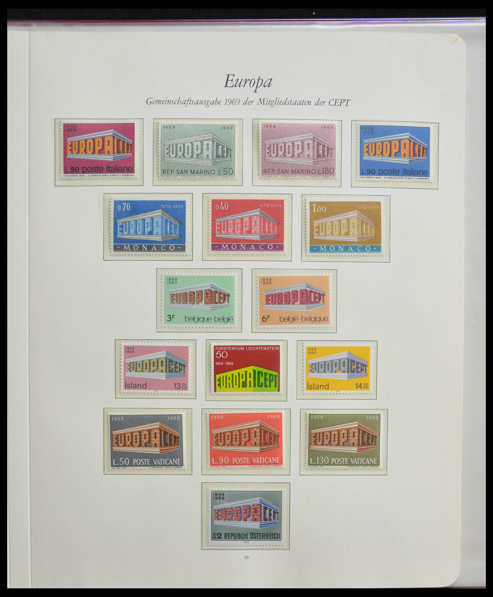 28356 0082 - 28356 Europa Cept ultra specialised collection 1942-1984.