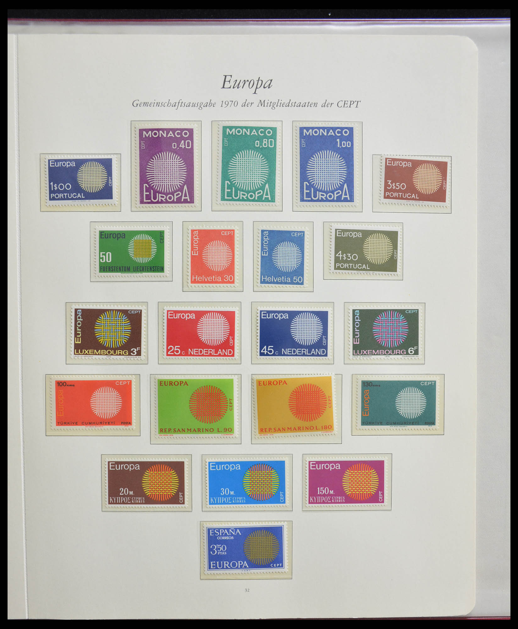 28356 0088 - 28356 Europa Cept ultra specialised collection 1942-1984.