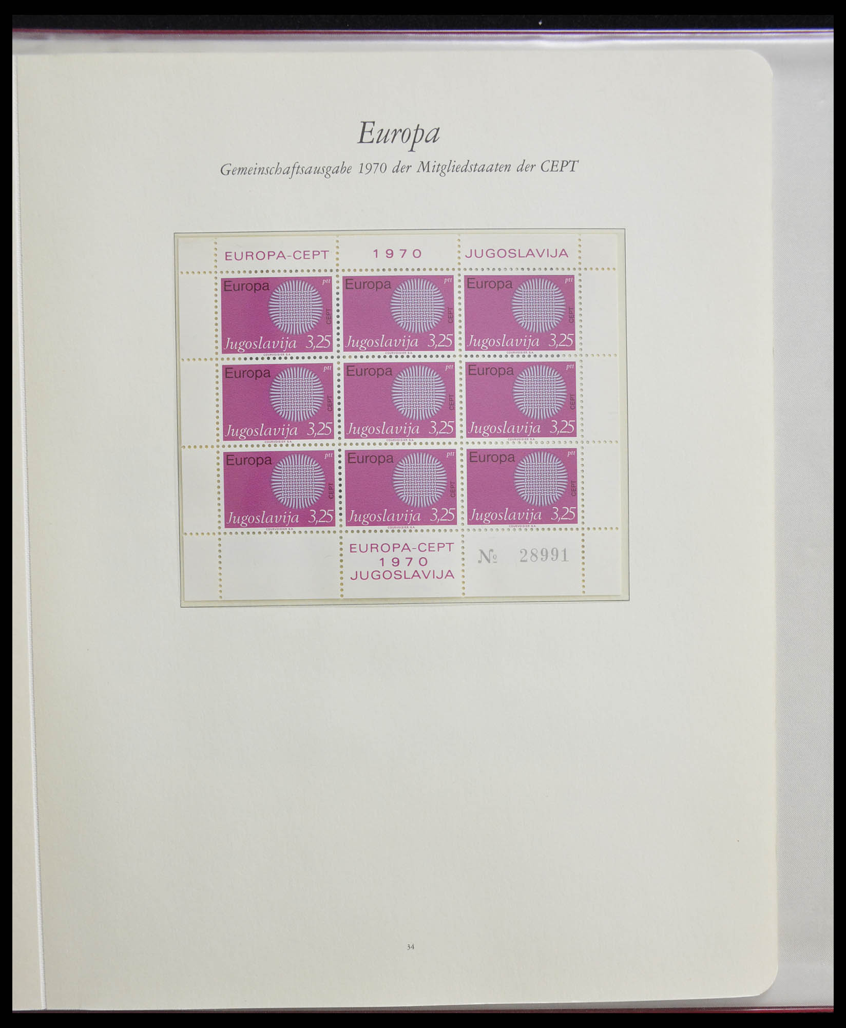 28356 0090 - 28356 Europa Cept ultra specialised collection 1942-1984.