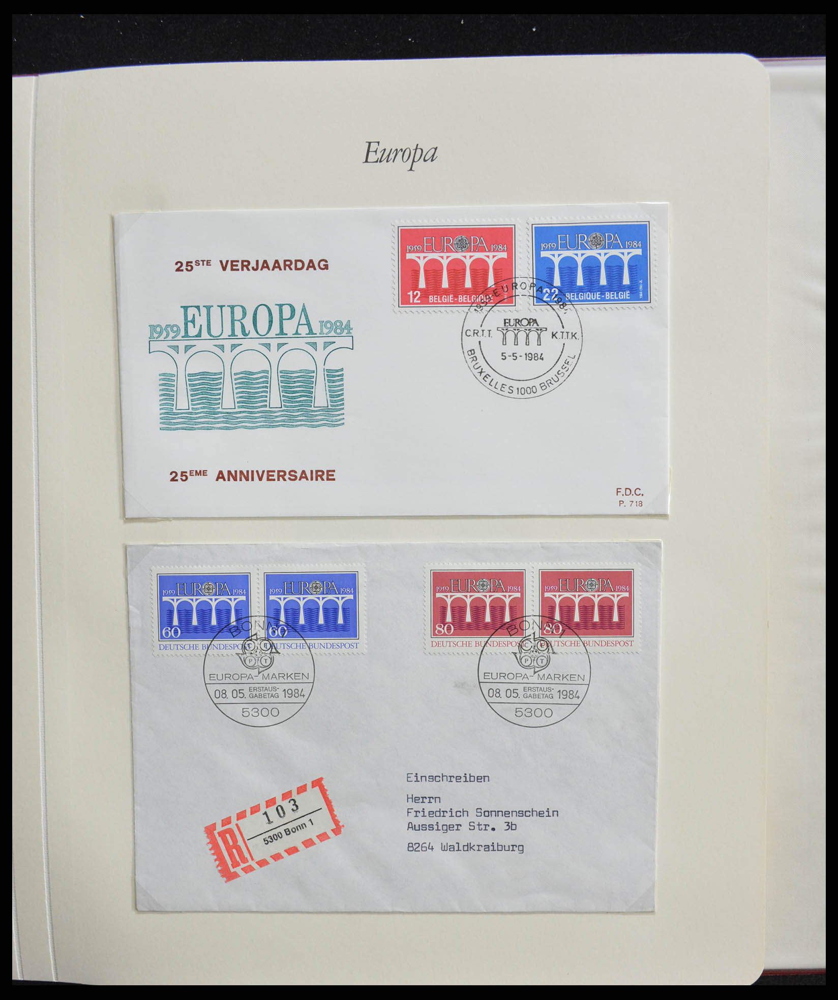 28356 1285 - 28356 Europa Cept ultra specialised collection 1942-1984.