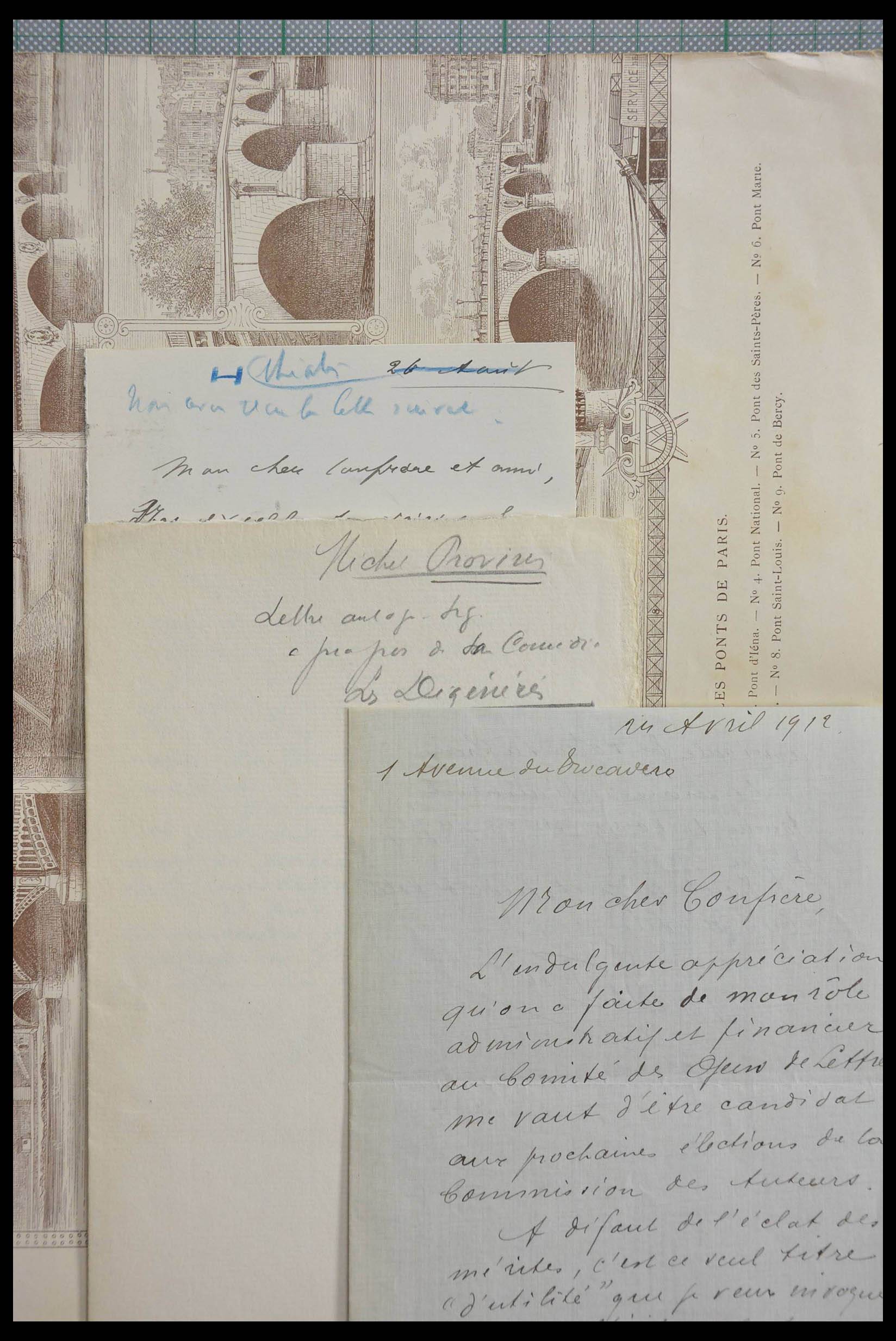 28357 0045 - 28357 Frankrijk handtekeningen 19e/20e eeuw.