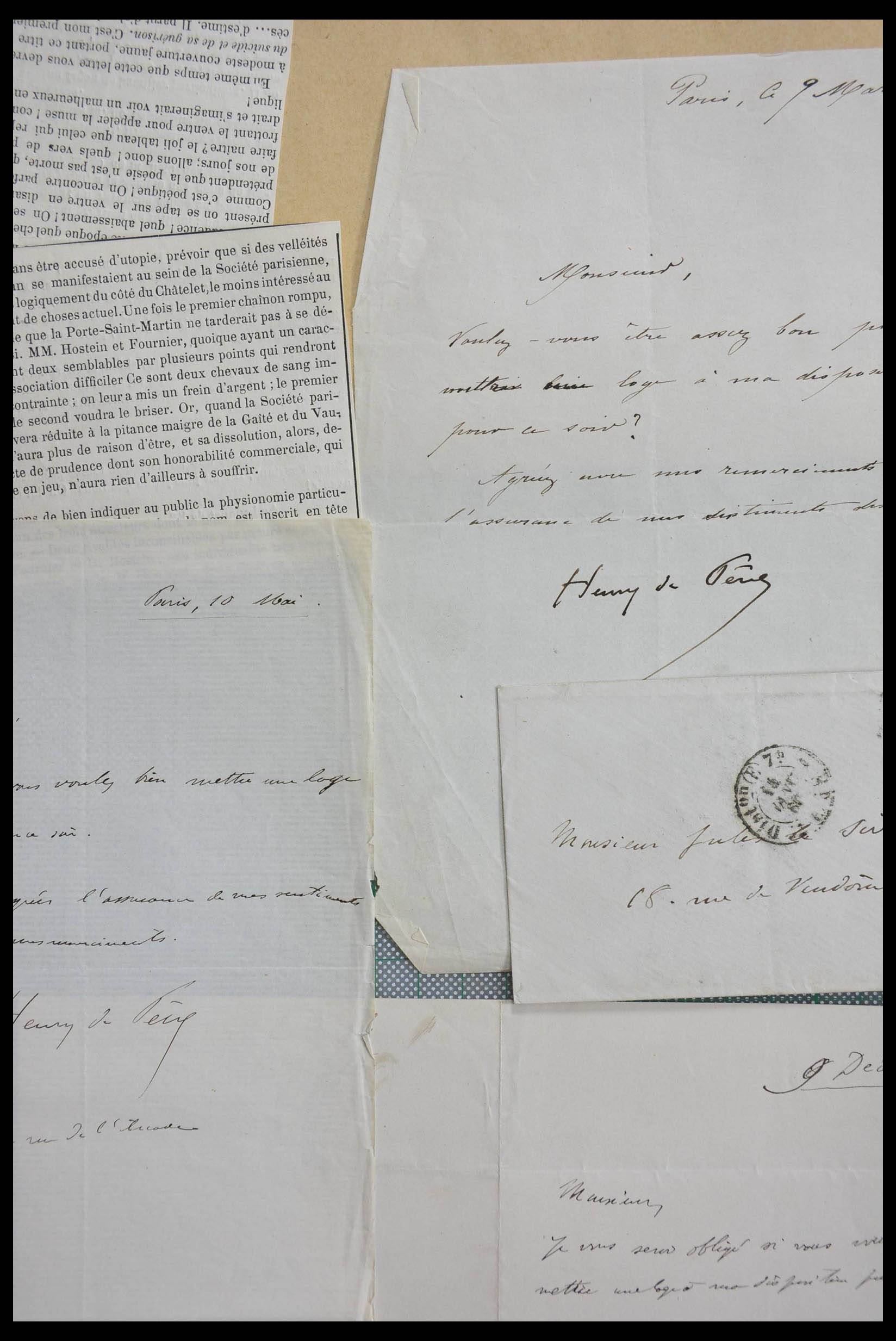 28357 0049 - 28357 Frankrijk handtekeningen 19e/20e eeuw.