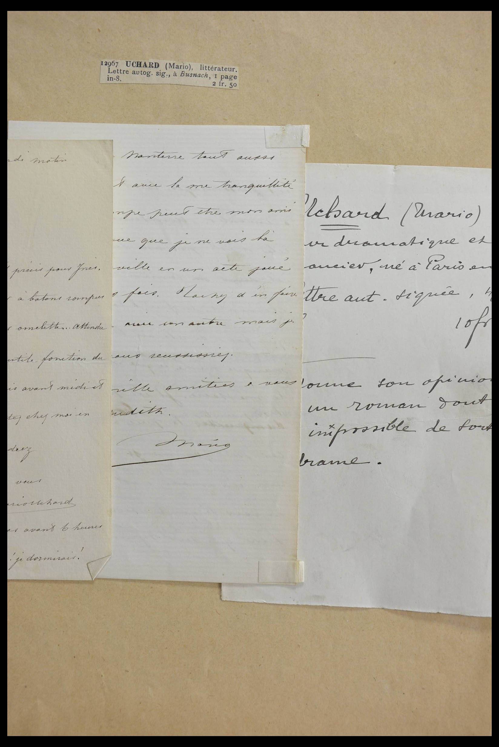 28357 0053 - 28357 Frankrijk handtekeningen 19e/20e eeuw.