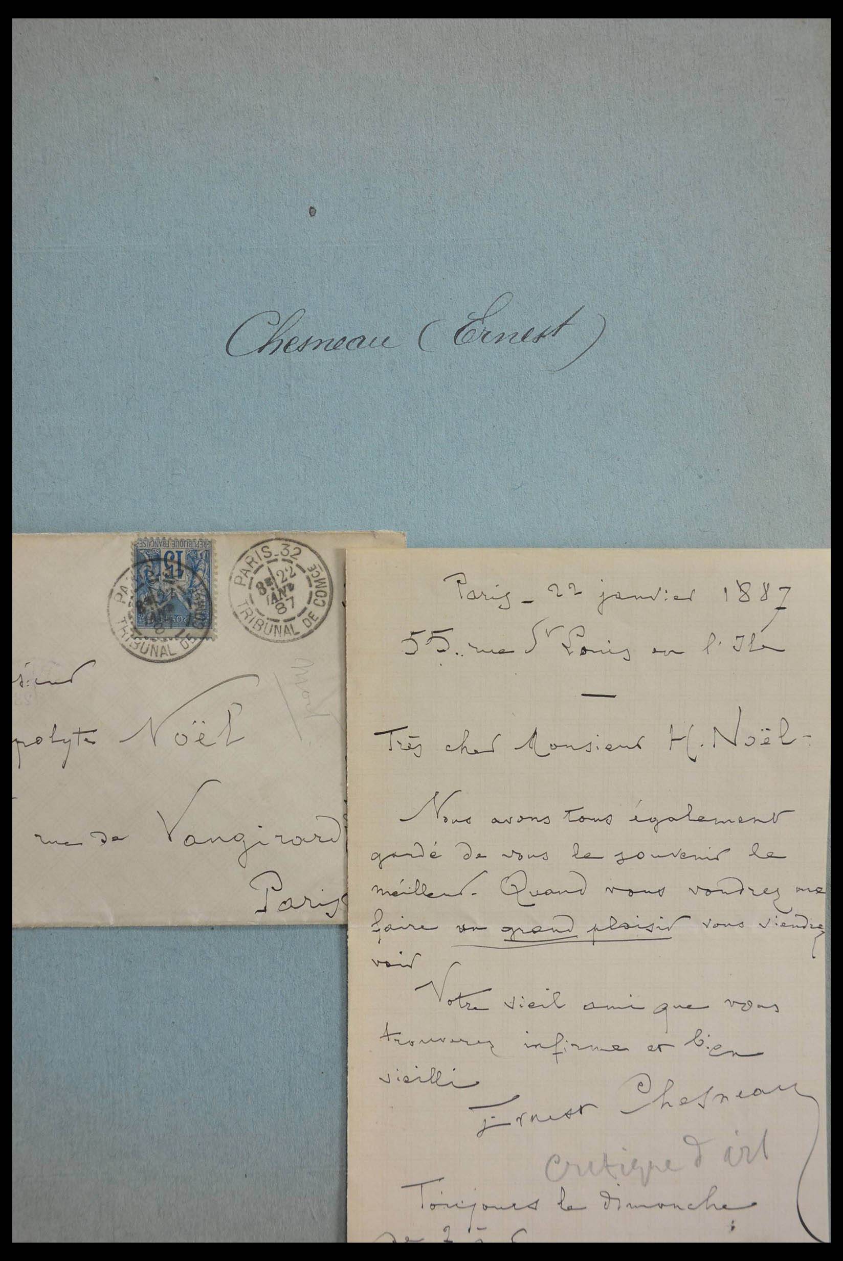 28357 0063 - 28357 France autographs of the 19th and early 20th Century.
