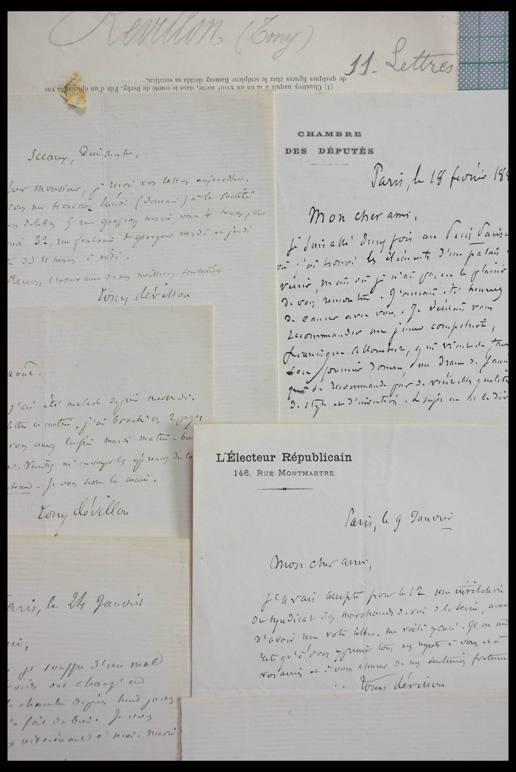 28357 0068 - 28357 France autographs of the 19th and early 20th Century.