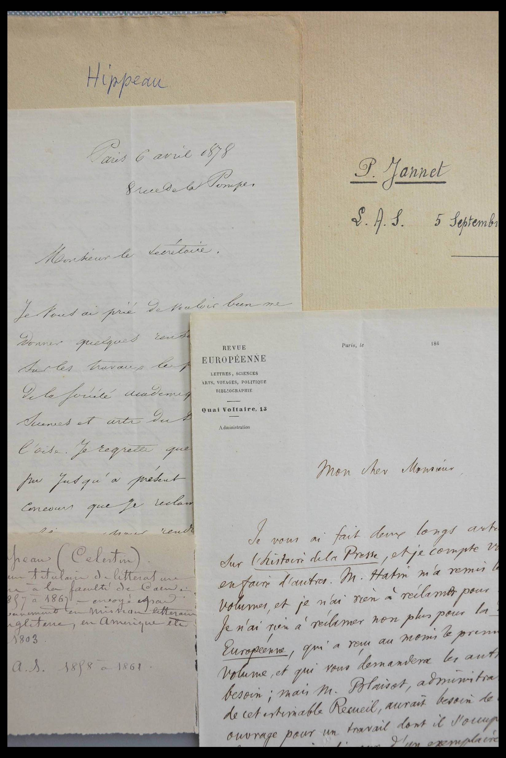 28357 0071 - 28357 Frankrijk handtekeningen 19e/20e eeuw.