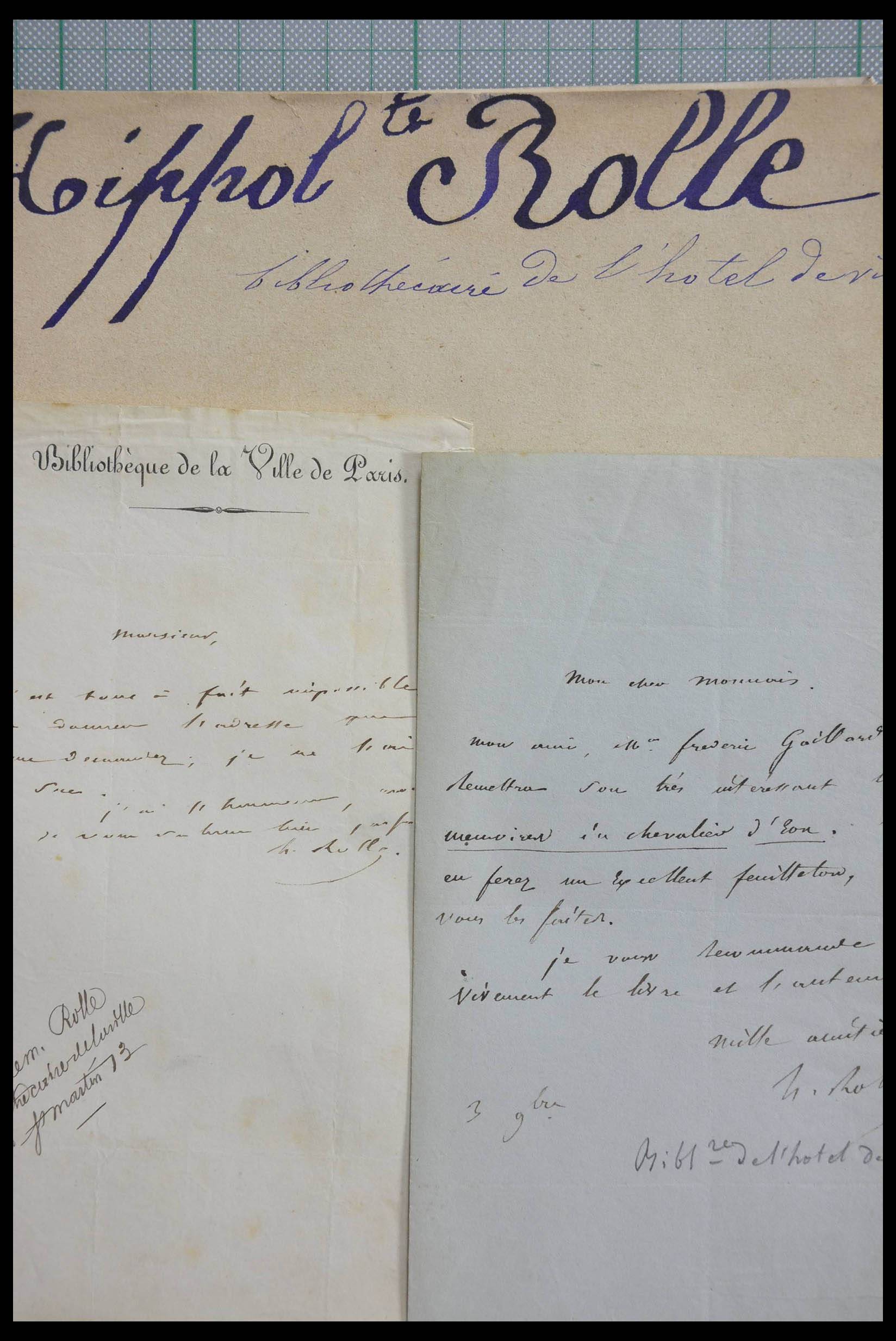 28357 0085 - 28357 Frankrijk handtekeningen 19e/20e eeuw.