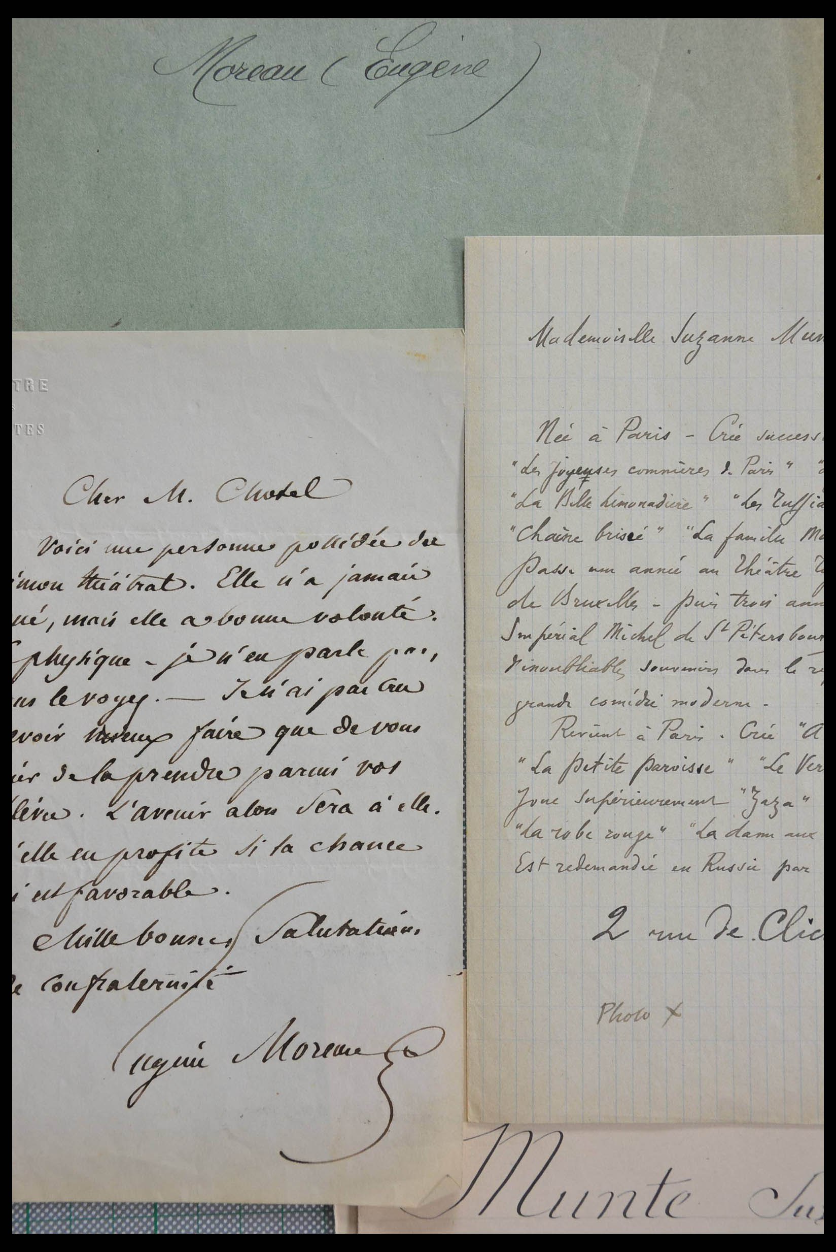 28357 1046 - 28357 Frankrijk handtekeningen 19e/20e eeuw.