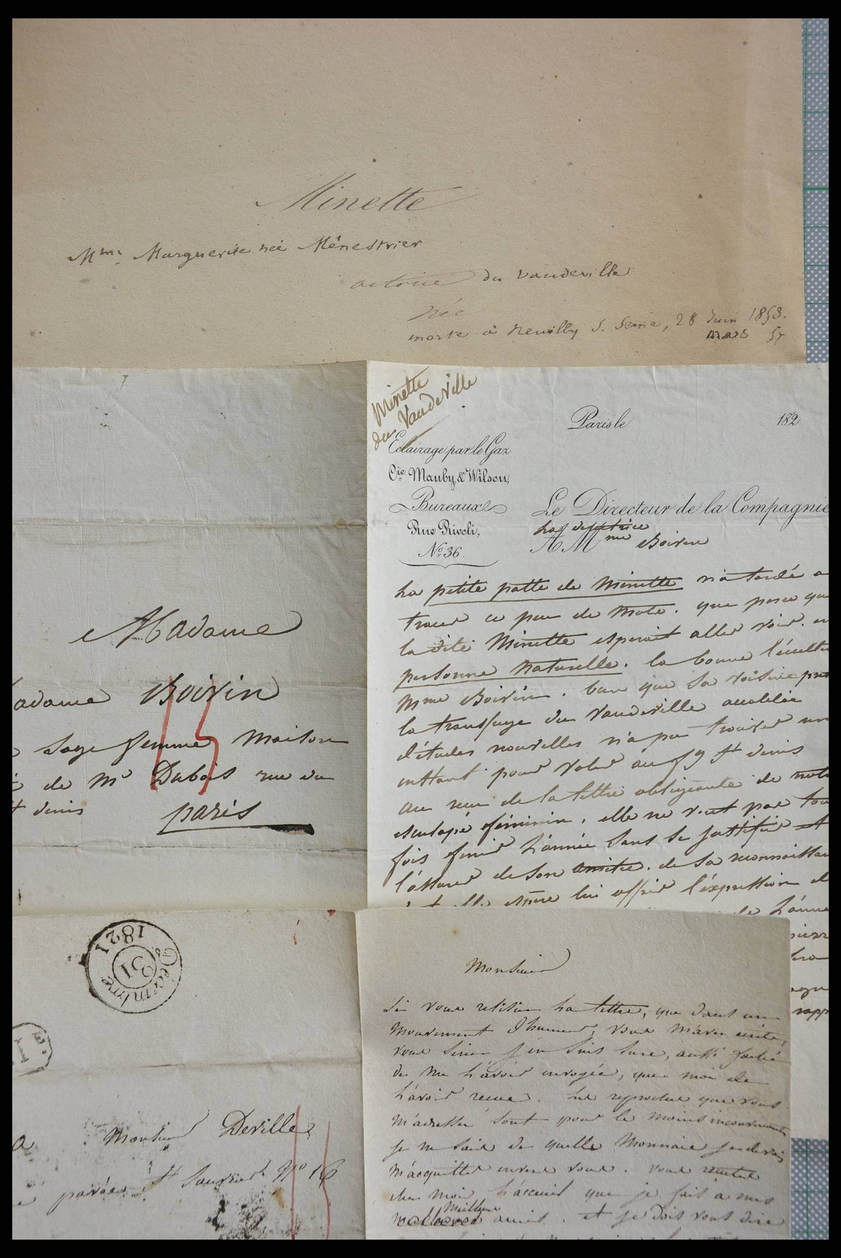 28357 1068 - 28357 Frankrijk handtekeningen 19e/20e eeuw.