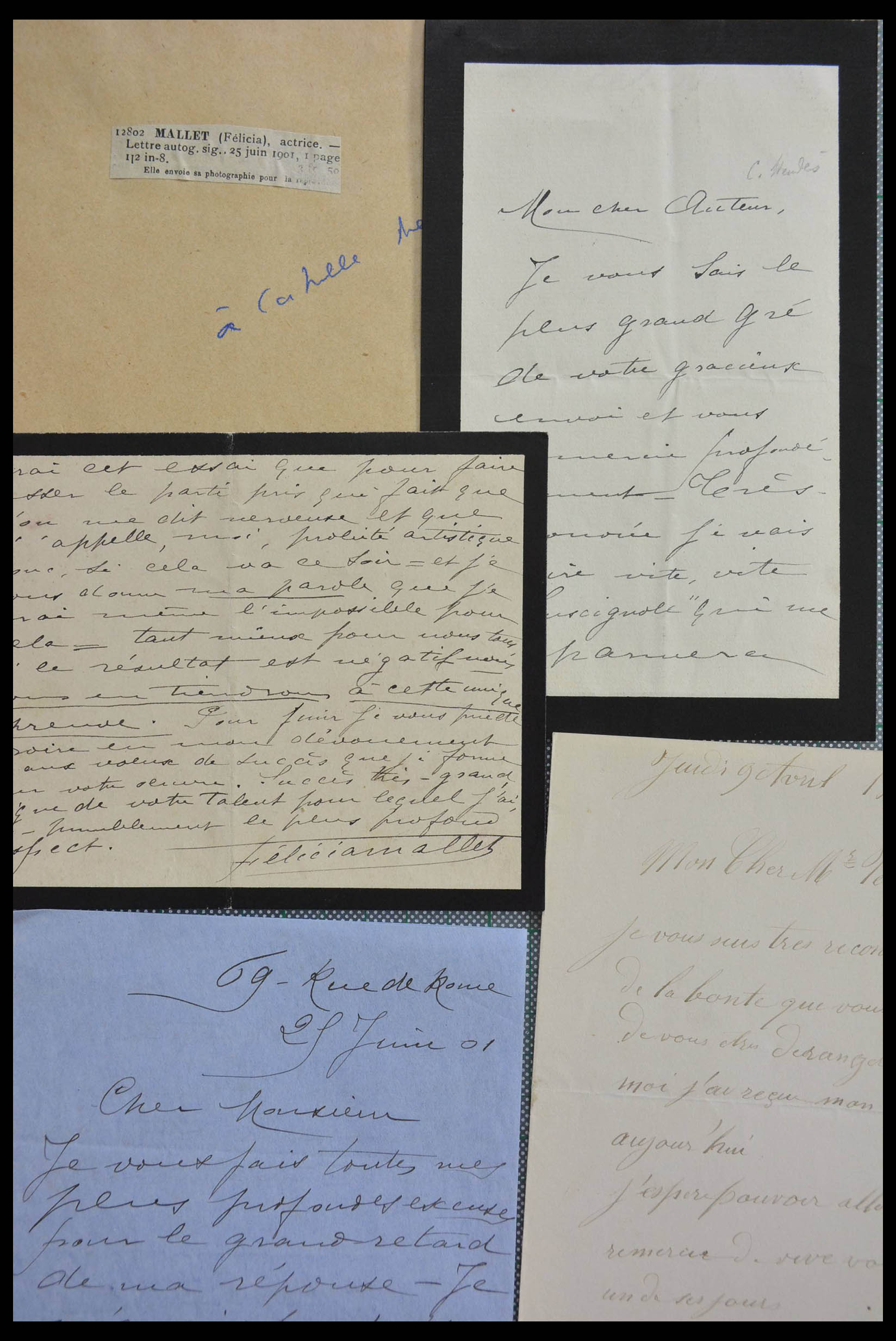 28357 1071 - 28357 France autographs of the 19th and early 20th Century.