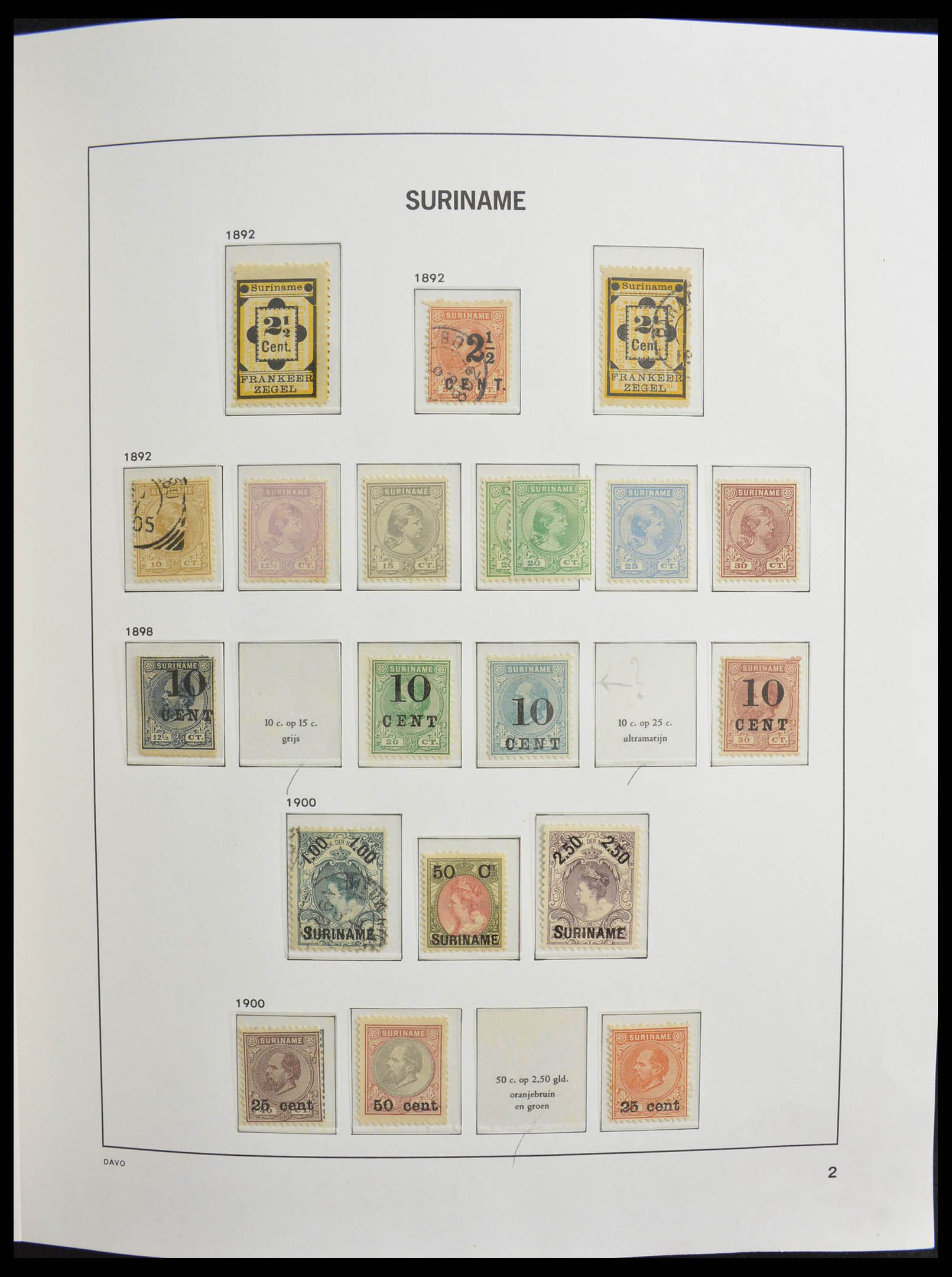 28364 002 - 28364 Surinam 1873-1975.