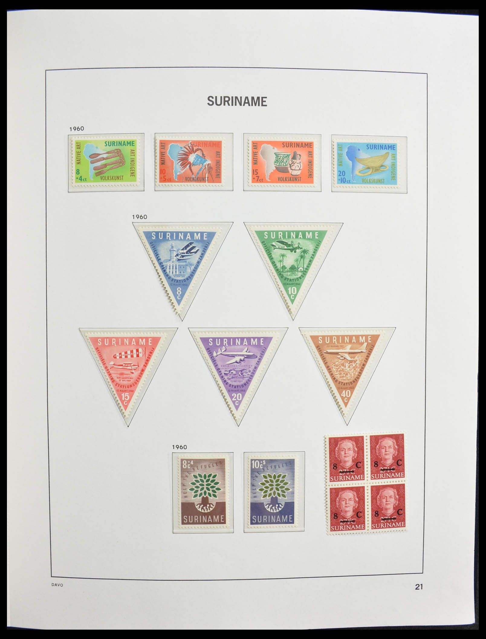 28364 021 - 28364 Suriname 1873-1975.