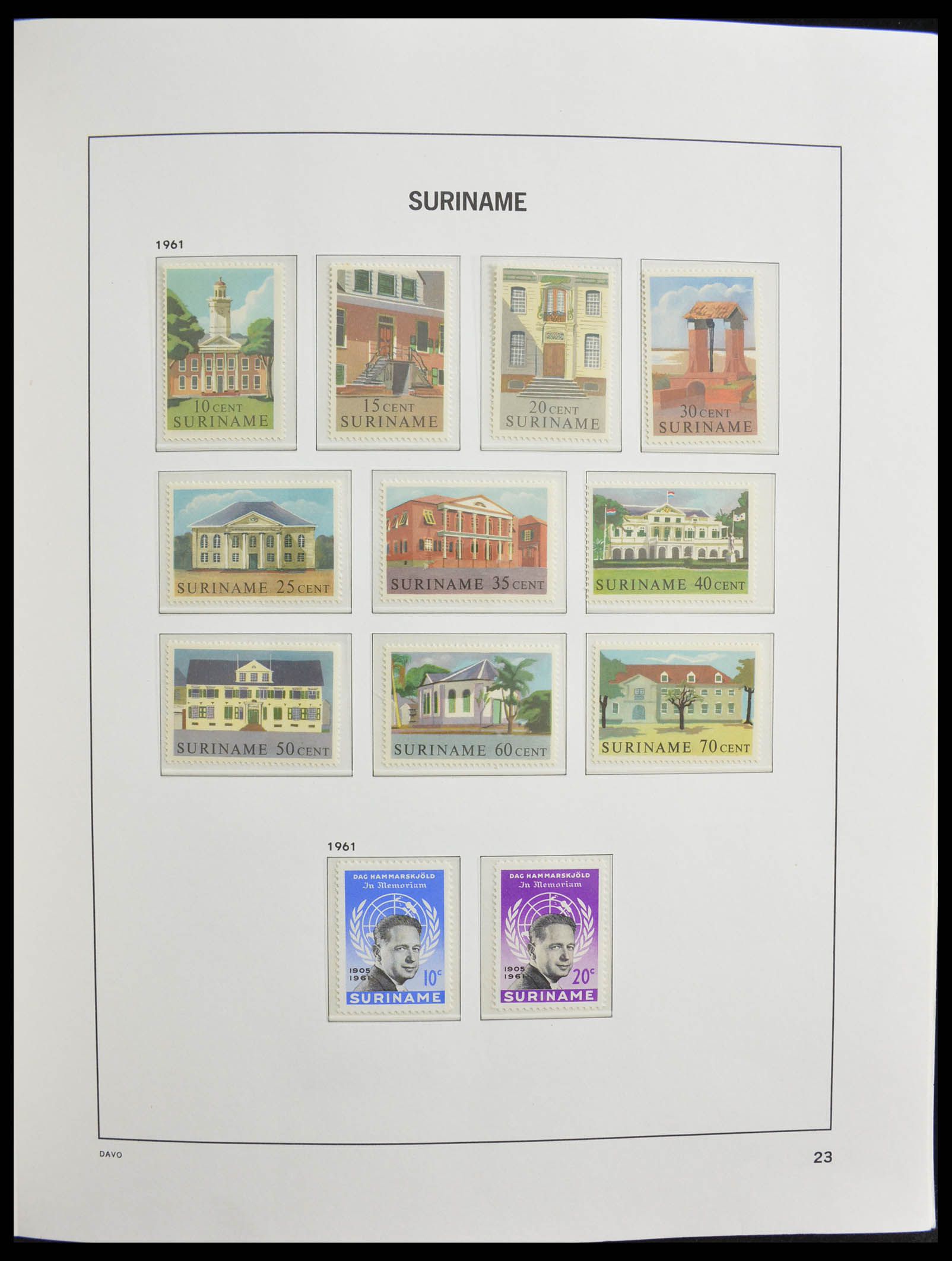 28364 023 - 28364 Suriname 1873-1975.