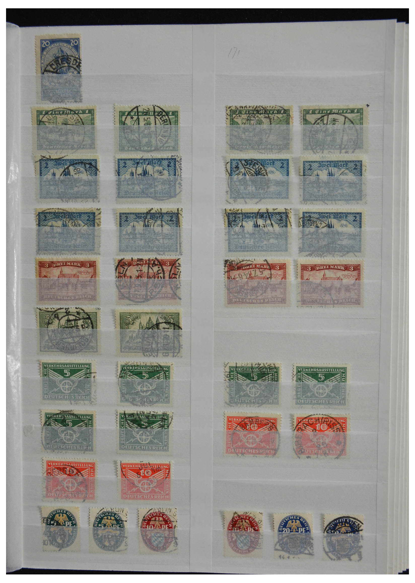 28378 039 - 28378 German Reich mint hinged and used.