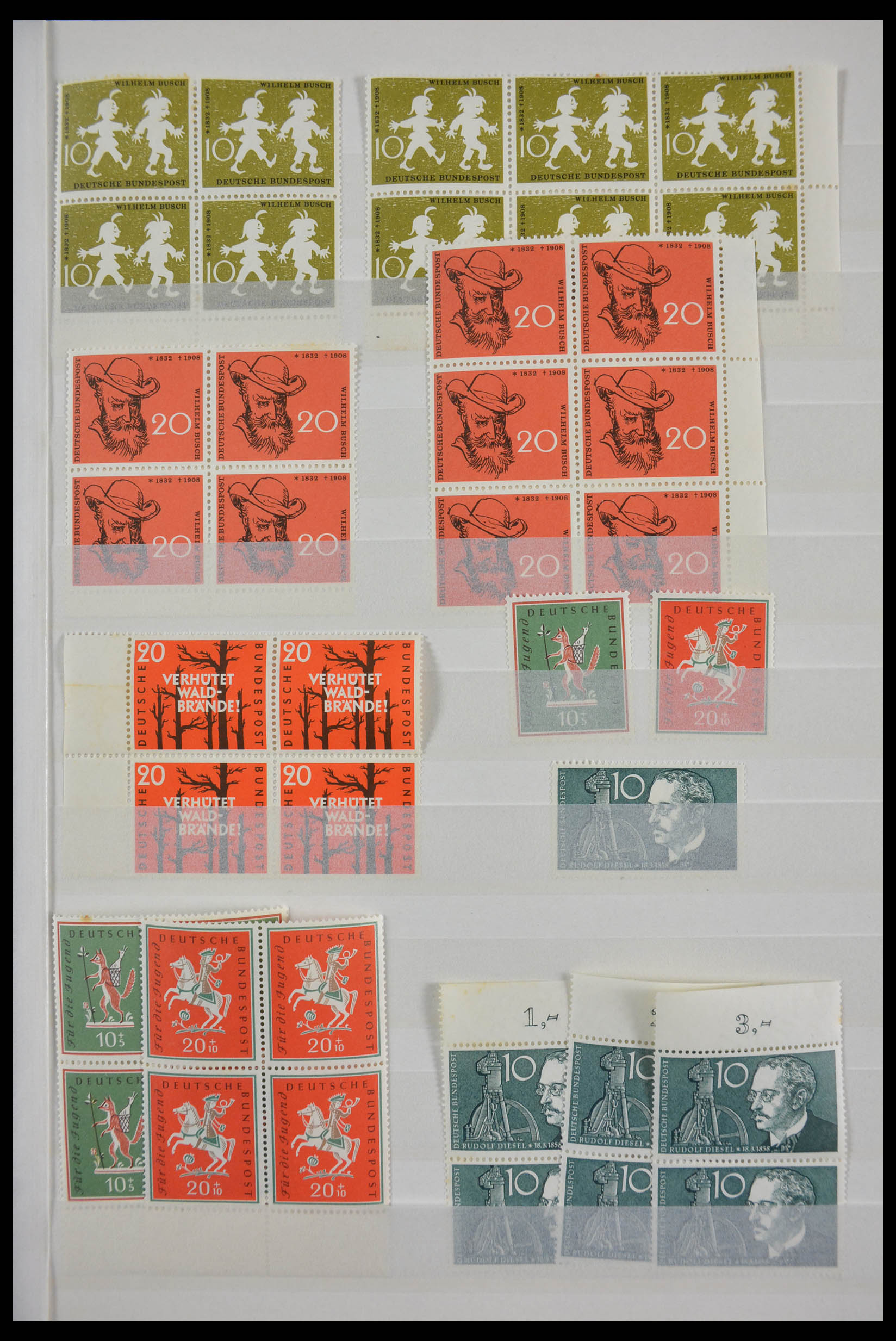 28379 001 - 28379 Bundespost 1958-2000 postfrisse stock.