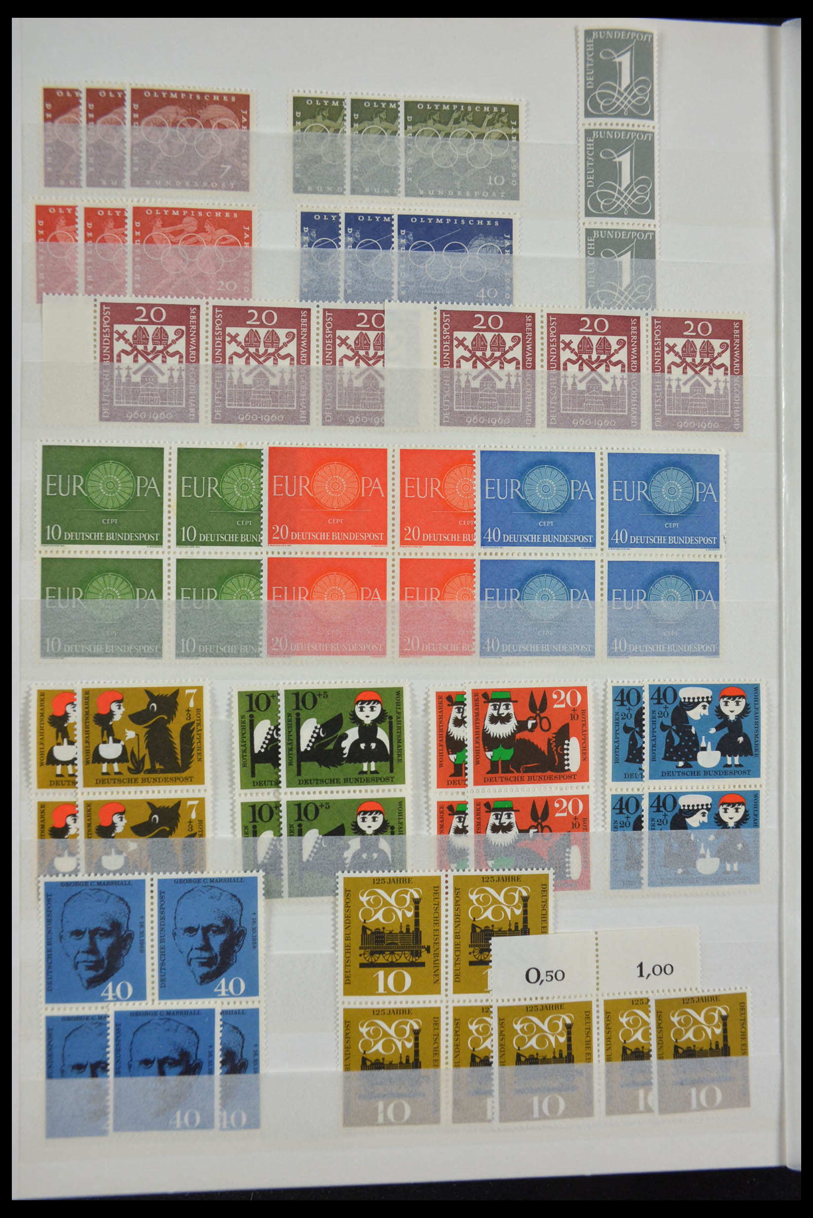 28379 005 - 28379 Bundespost 1958-2000 postfrisse stock.