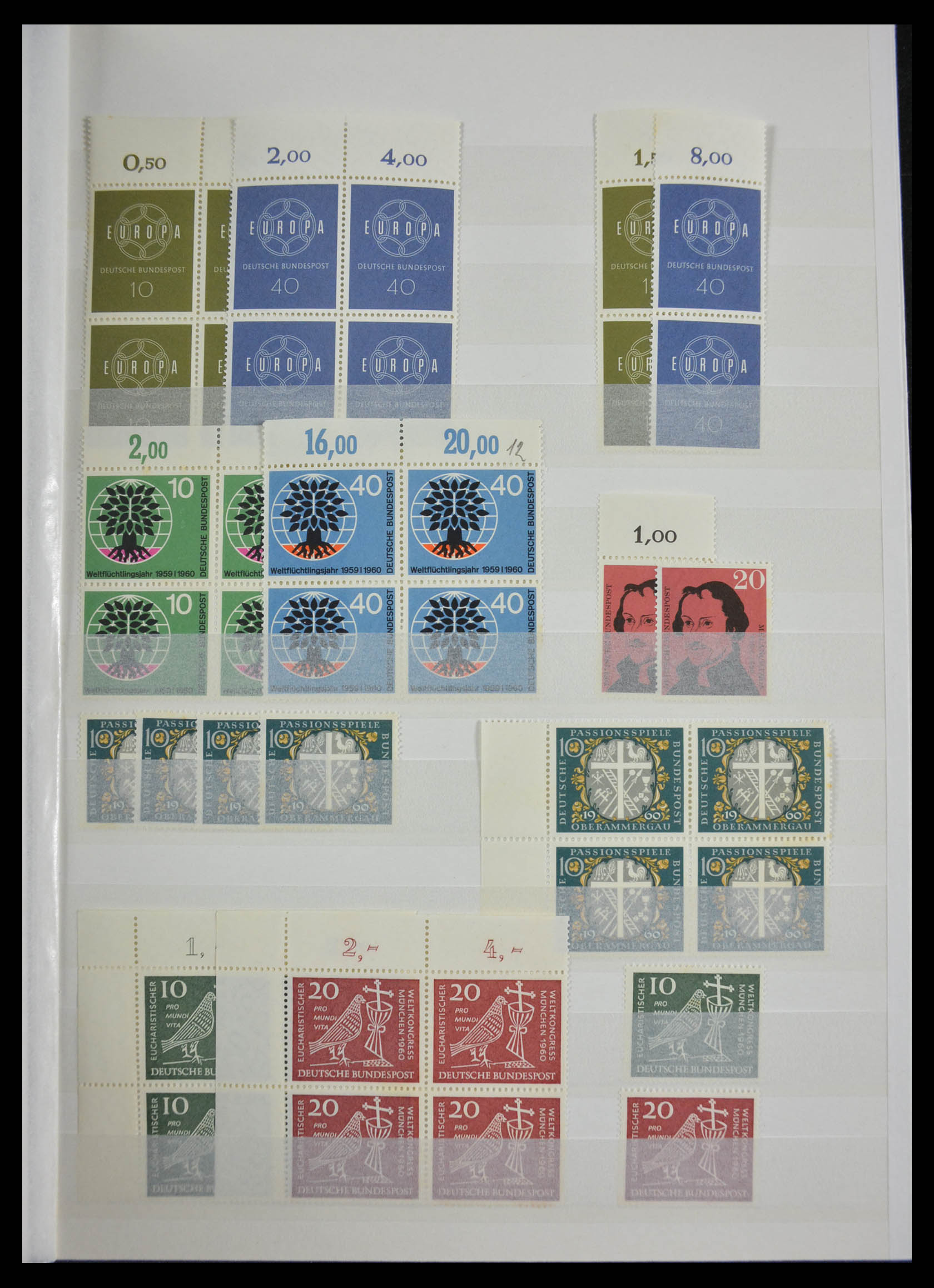 28379 006 - 28379 Bundespost 1958-2000 MNH stock.