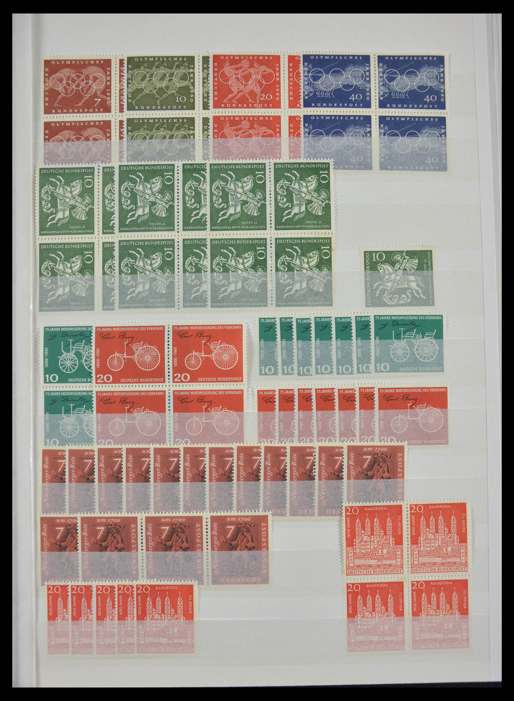 28379 007 - 28379 Bundespost 1958-2000 MNH stock.
