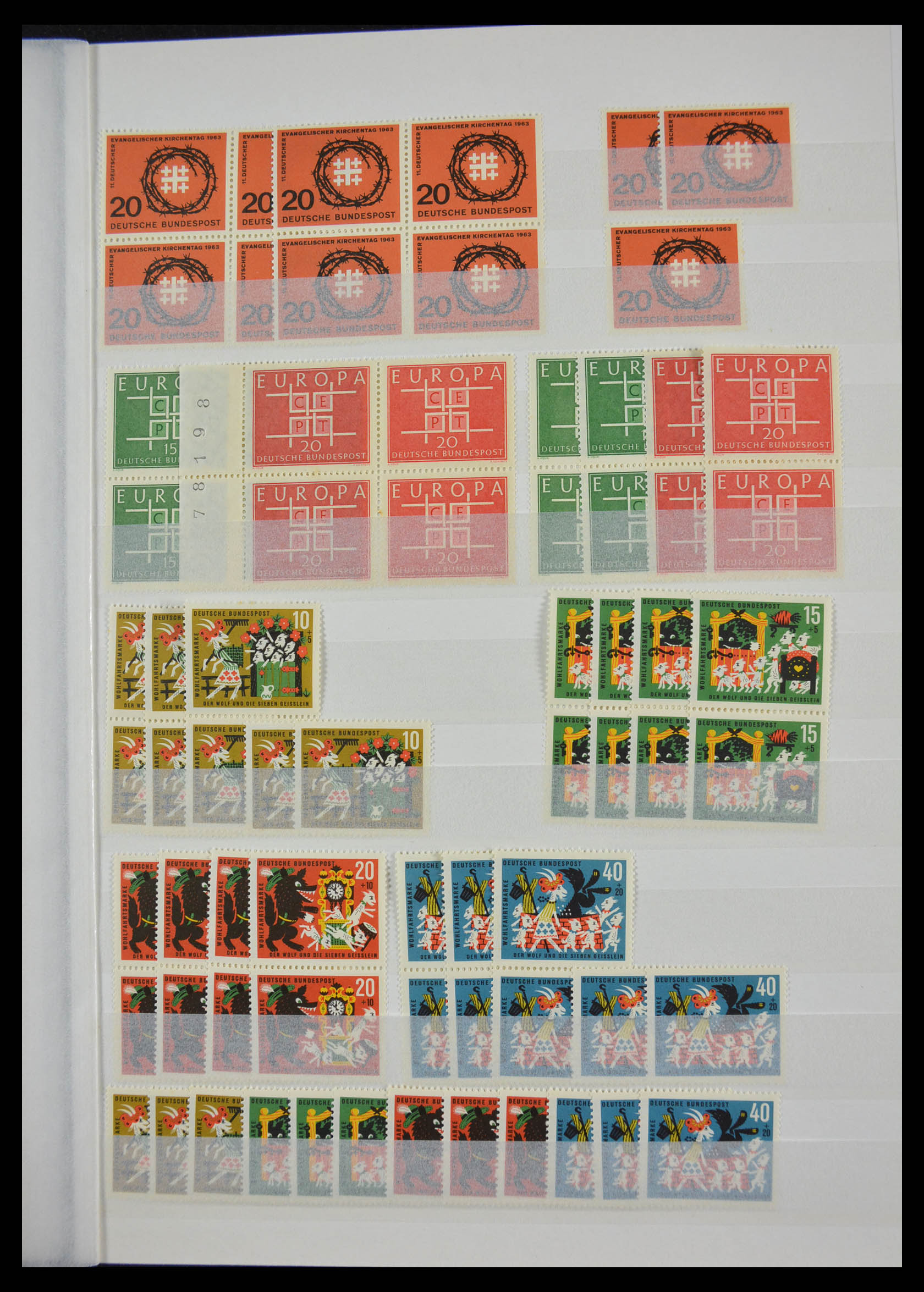 28379 013 - 28379 Bundespost 1958-2000 postfrisse stock.